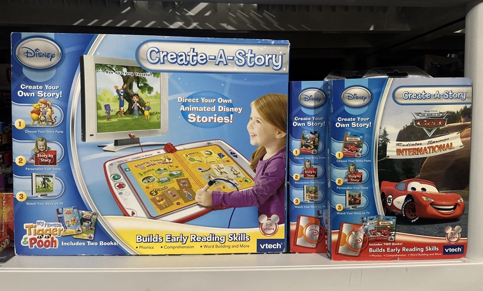 Disney Tigger and Pooh Vtech - Create-A-Story With 4 Games