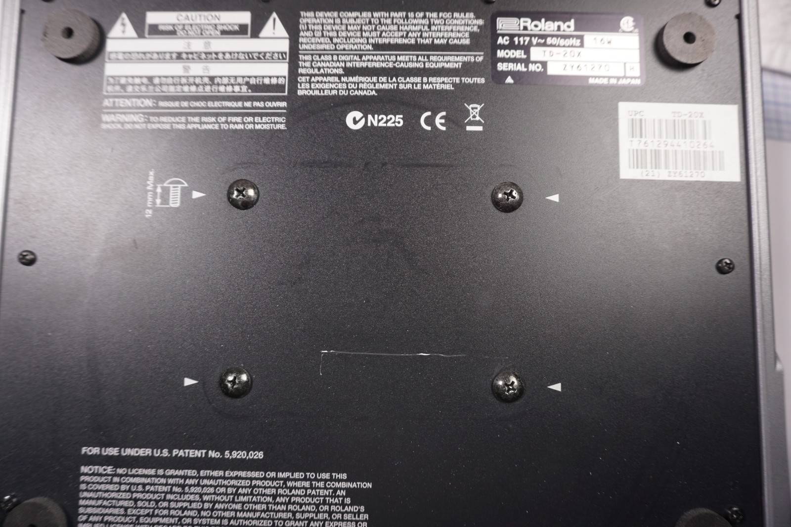 Roland TD-20X V-Drums Percussion Sound Module Good GP