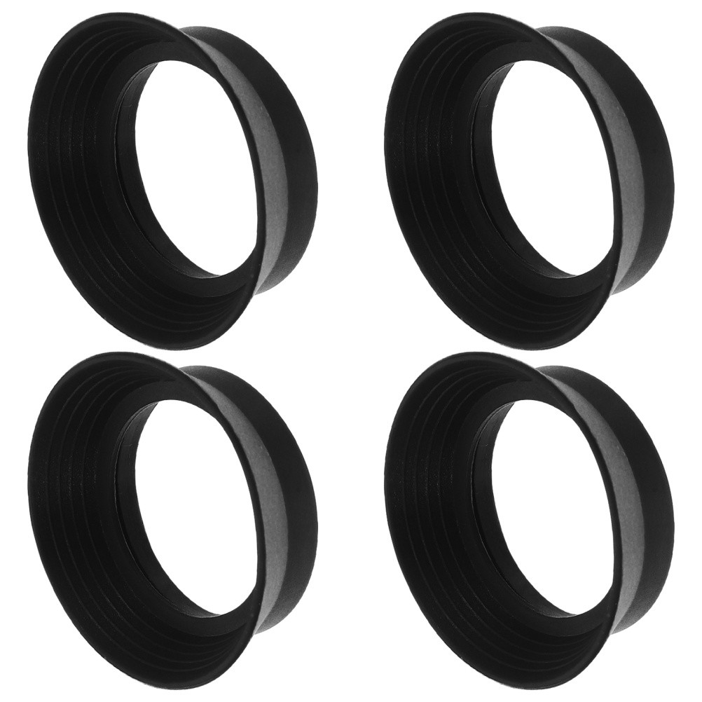 4pcs Microscope Eyepiece Cover Rubber Eye Cups For Stereo Telescope Replacement