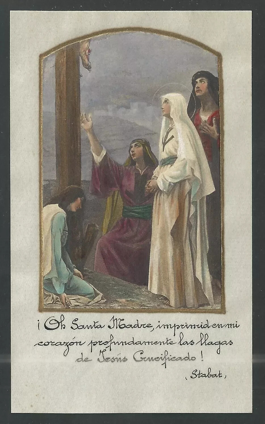 Holy card antique de las Santas Mujeres estampa santino image pieuse
