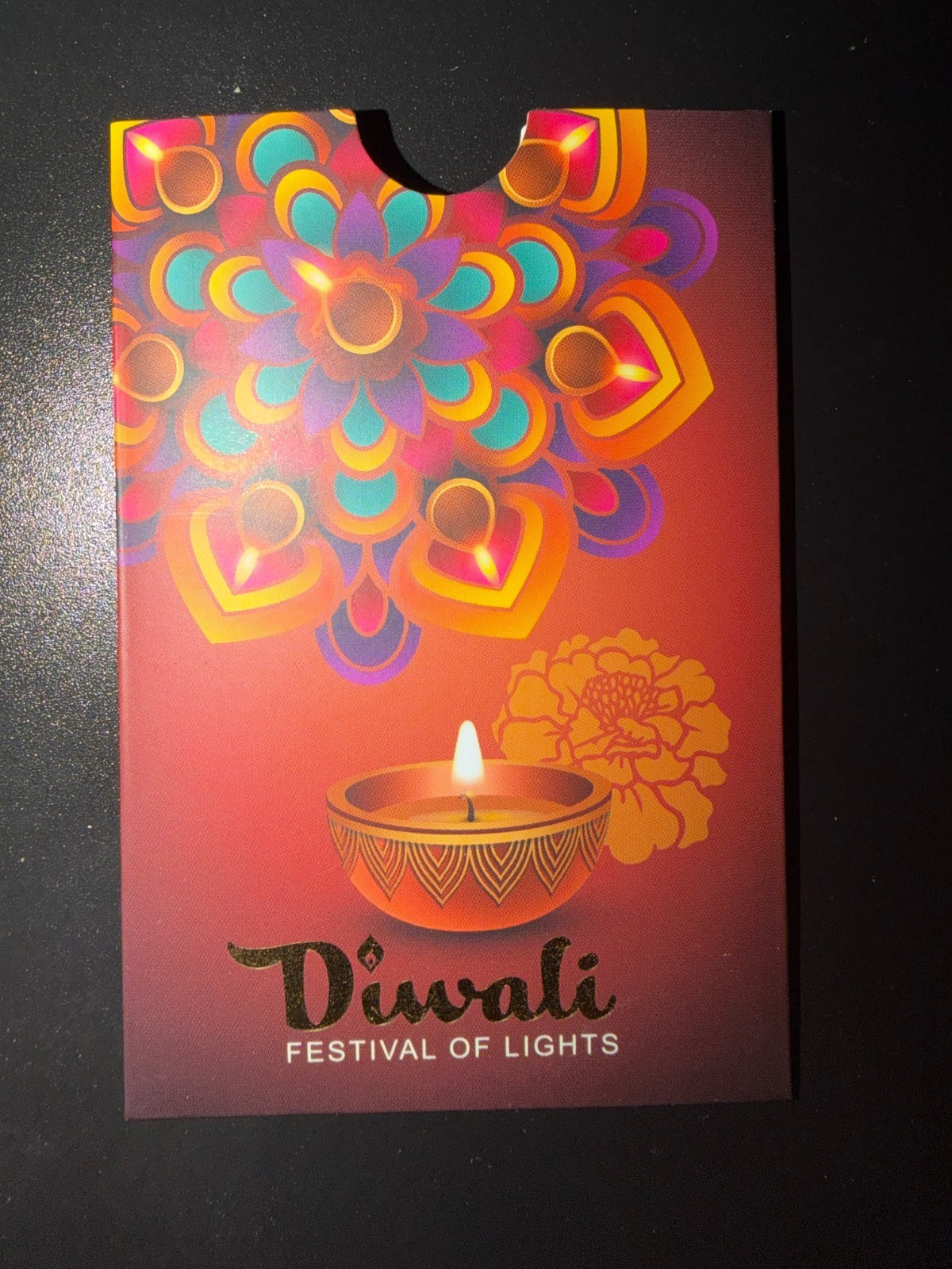 PAMP Diwali Festival of Lights Cardboard Sleeve Only No Gold No Metal