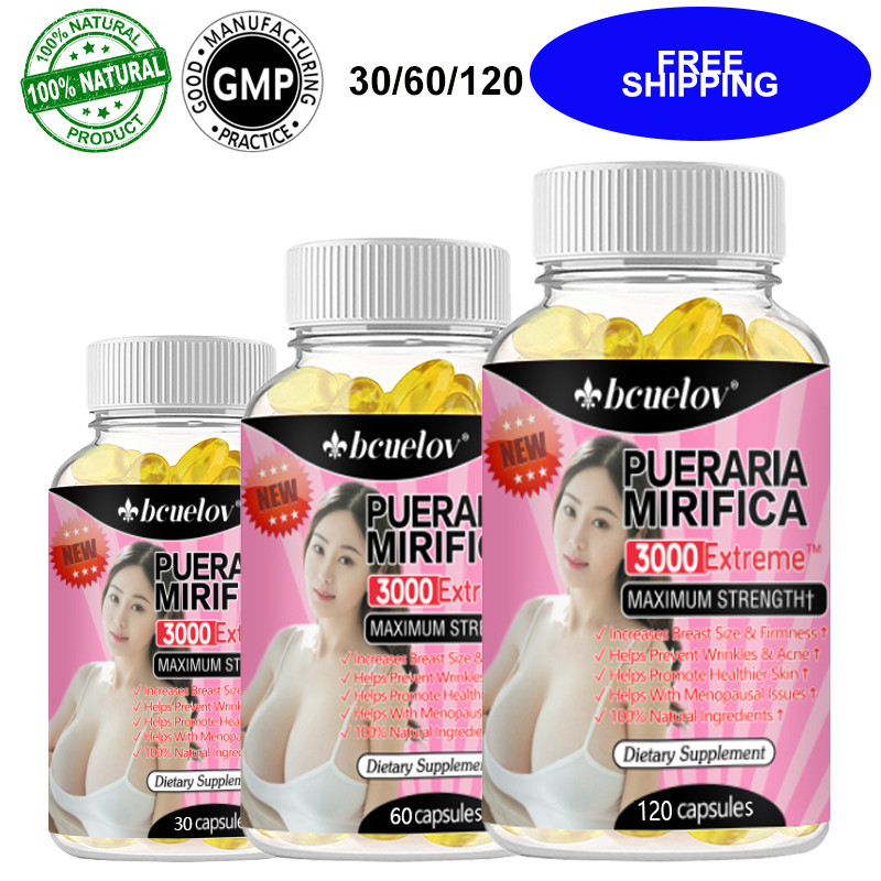 Pueraria Mirifica Capsules - Breast Enlargement,Increases Breast Size & Firmness