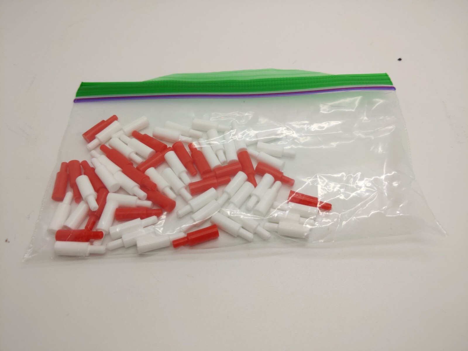 Battleship 20 Red & 40 White Pegs Replacement Parts Milton Bradley