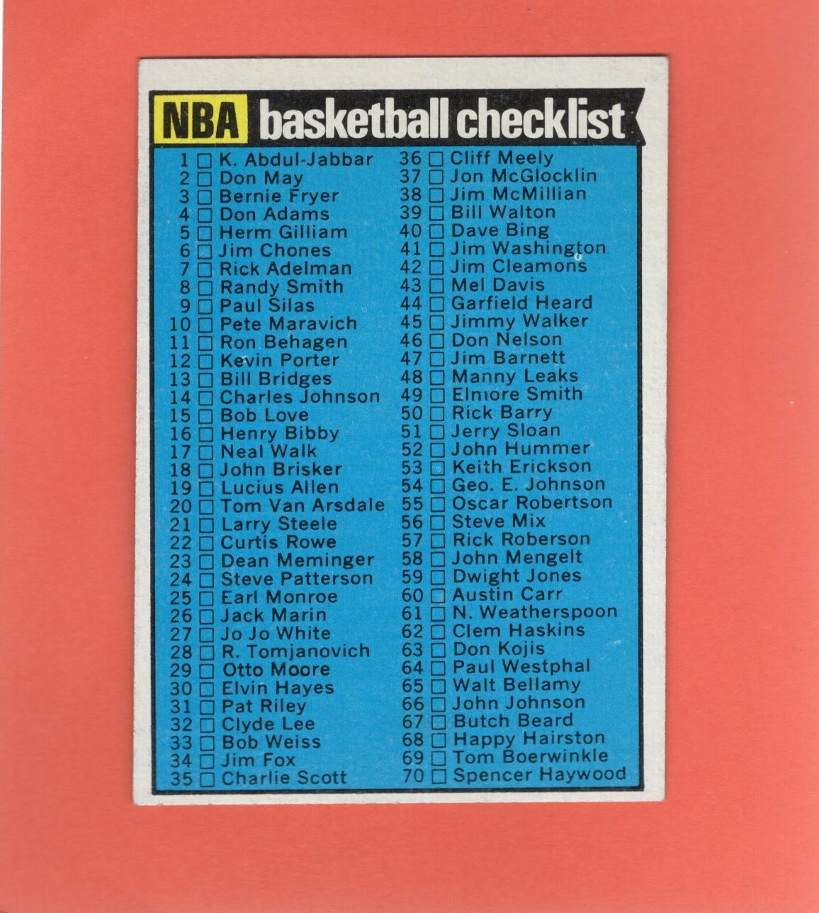 1974-75 Topps Basketball (#2-149) - Pick A Card, VG to NM condition