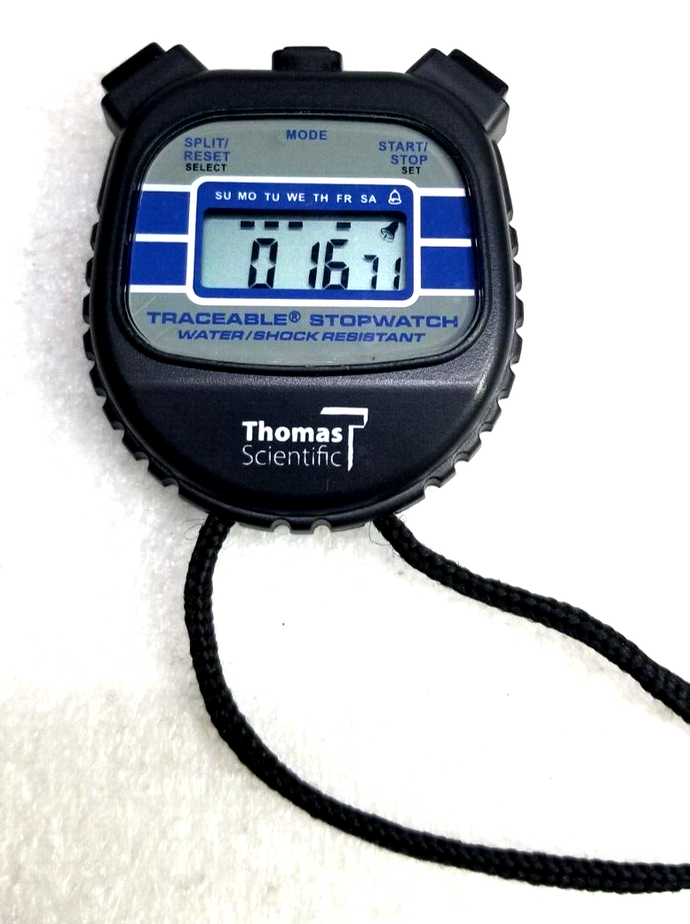 Thomas 1235C26 Traceable Water/Shock-Resistant Stopwatch
