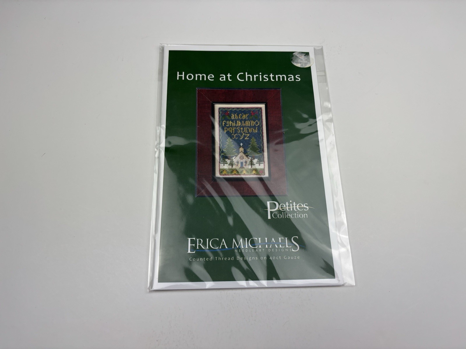 Erica Michaels Home At Christmas Needlepoint Pattern Stitched On Silk Gauze 4R