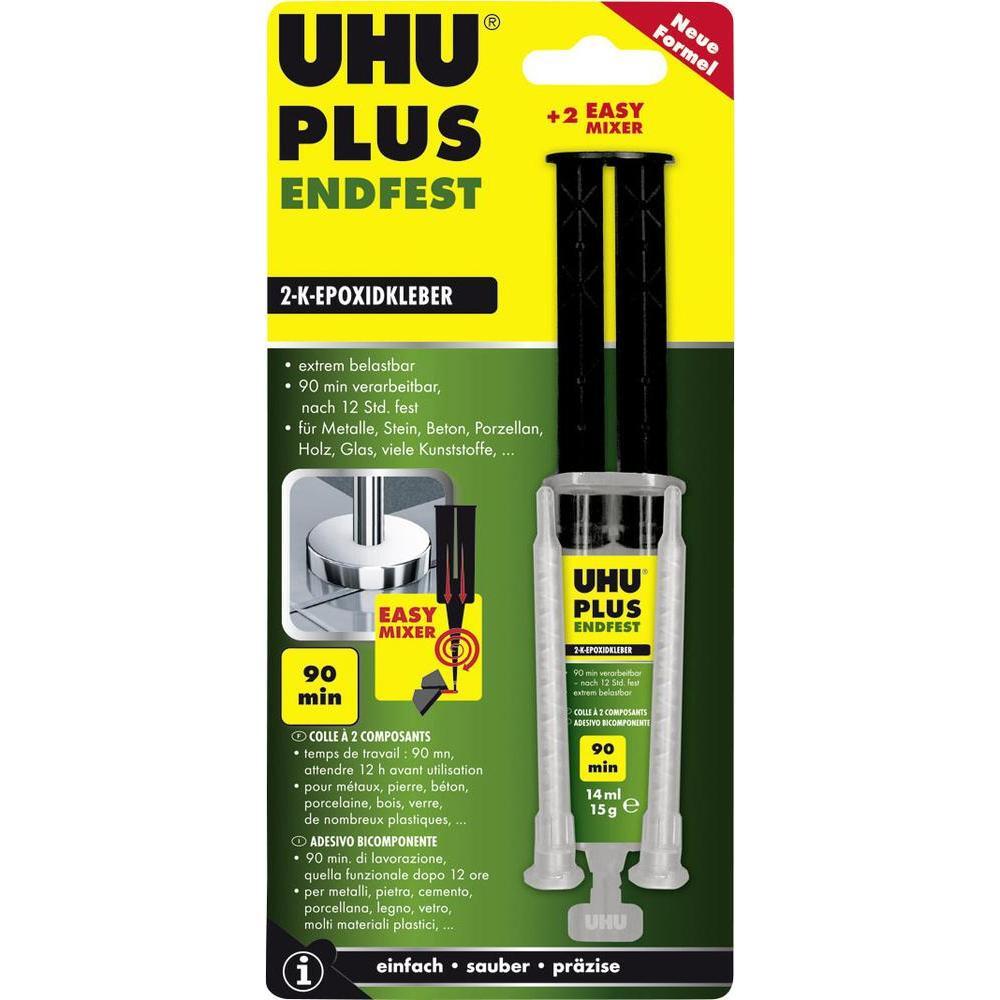UHU Plus Final Strength 300, 15g in Dual Chamber Syringe