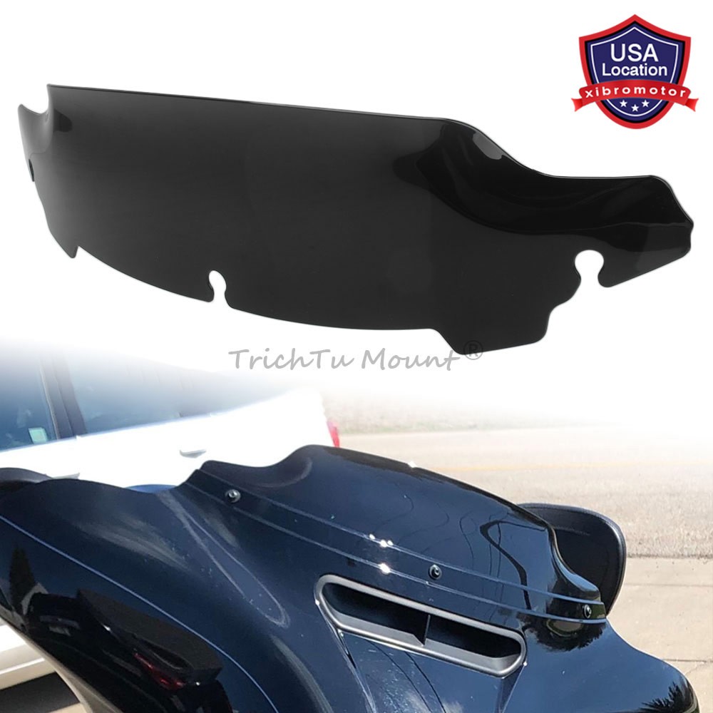4.5 inch Black Windshield Windscreen For Harley Touring FLH FLHX FLHT 2014-2024