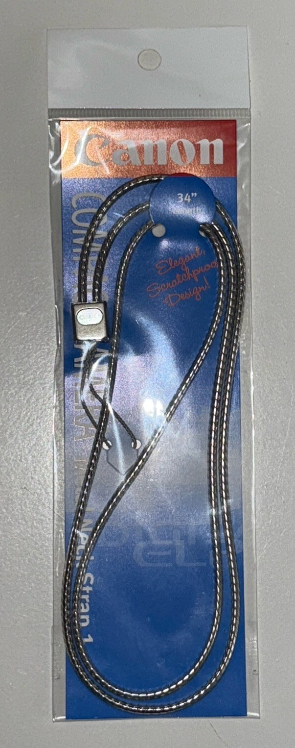 Canon Compact Camera 34” Metal Neck Strap Made in Japan- New