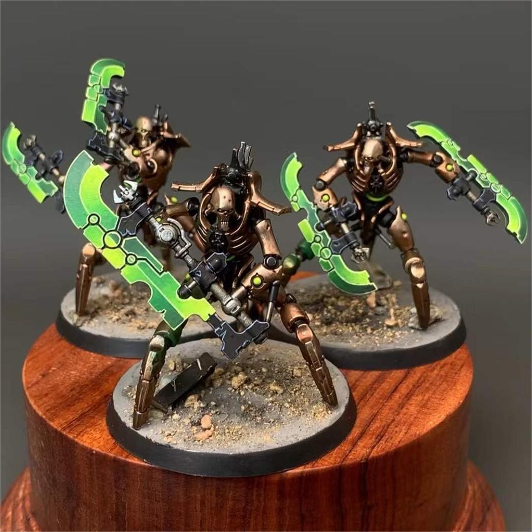 Presale Necrons Skorpekh Destroyers Warhammer 40k Painted Miniatures Commission
