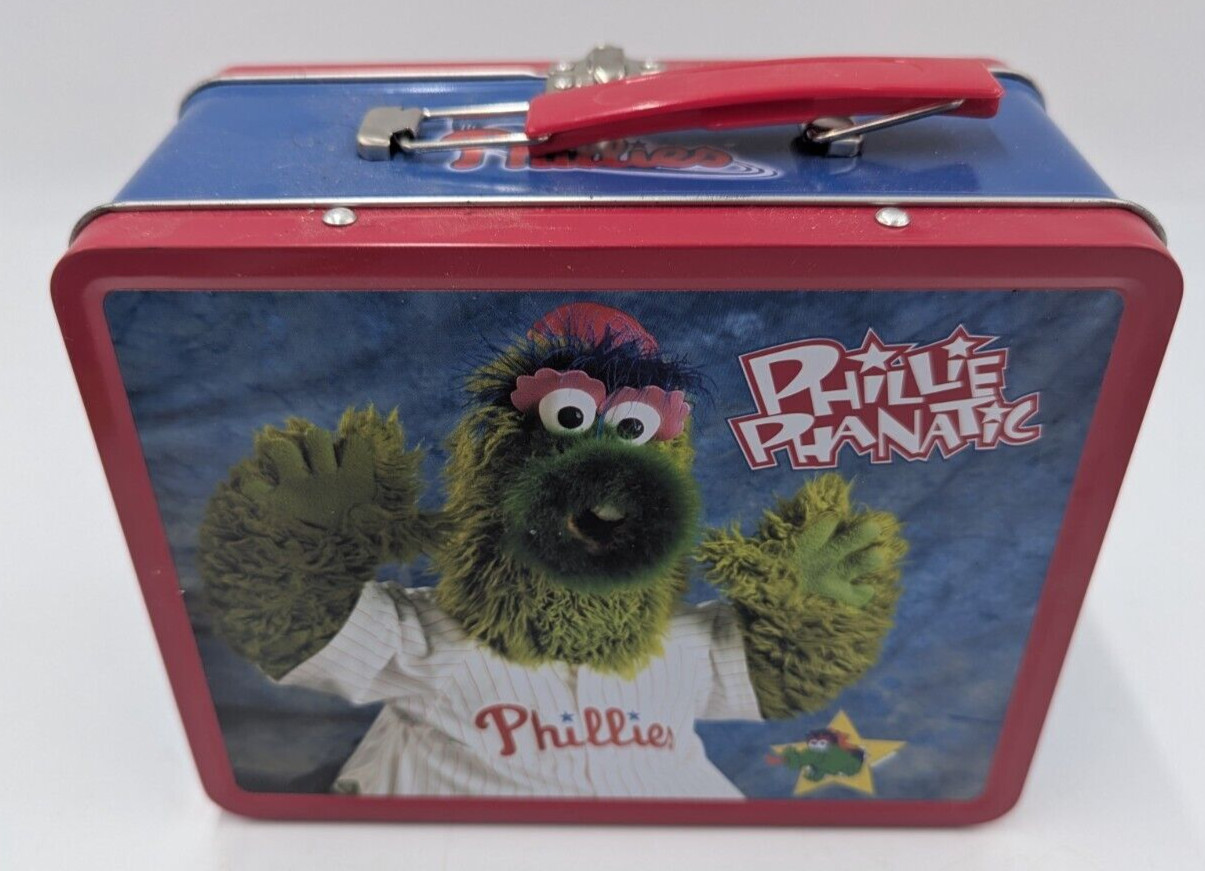 Philadelphia Phillies Oreos Promotional Metal Mike Lieberthal Phanatic Lunchbox