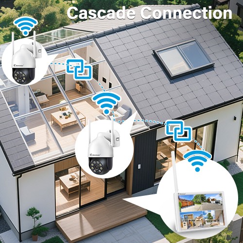 5MP Wireless Security Camera System Outdoor CCTV Camera Surveillance 10CH NVR