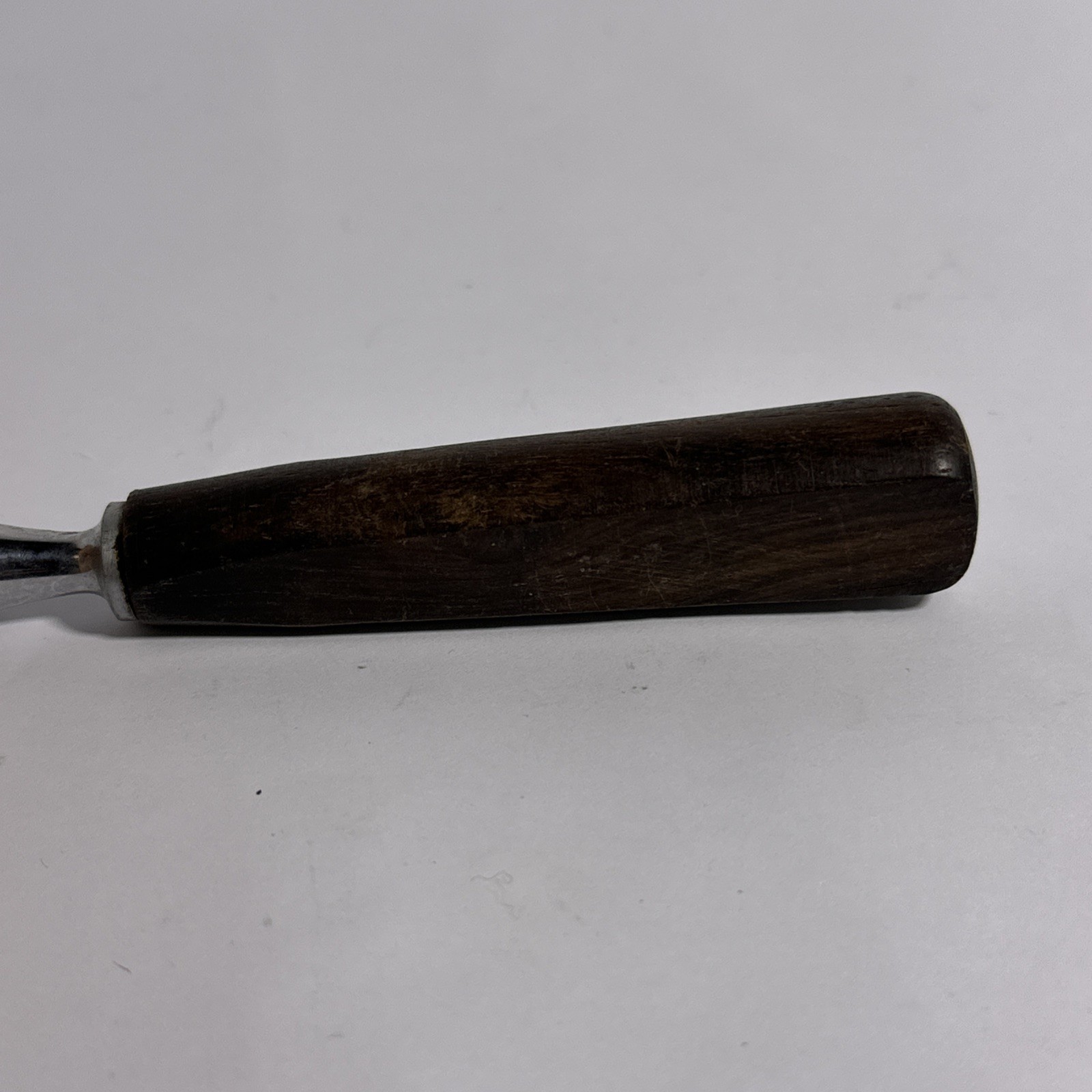 Ekco Sheffield Honing Steel Knife Sharpener Rod England Wood Handle 12” Vintage