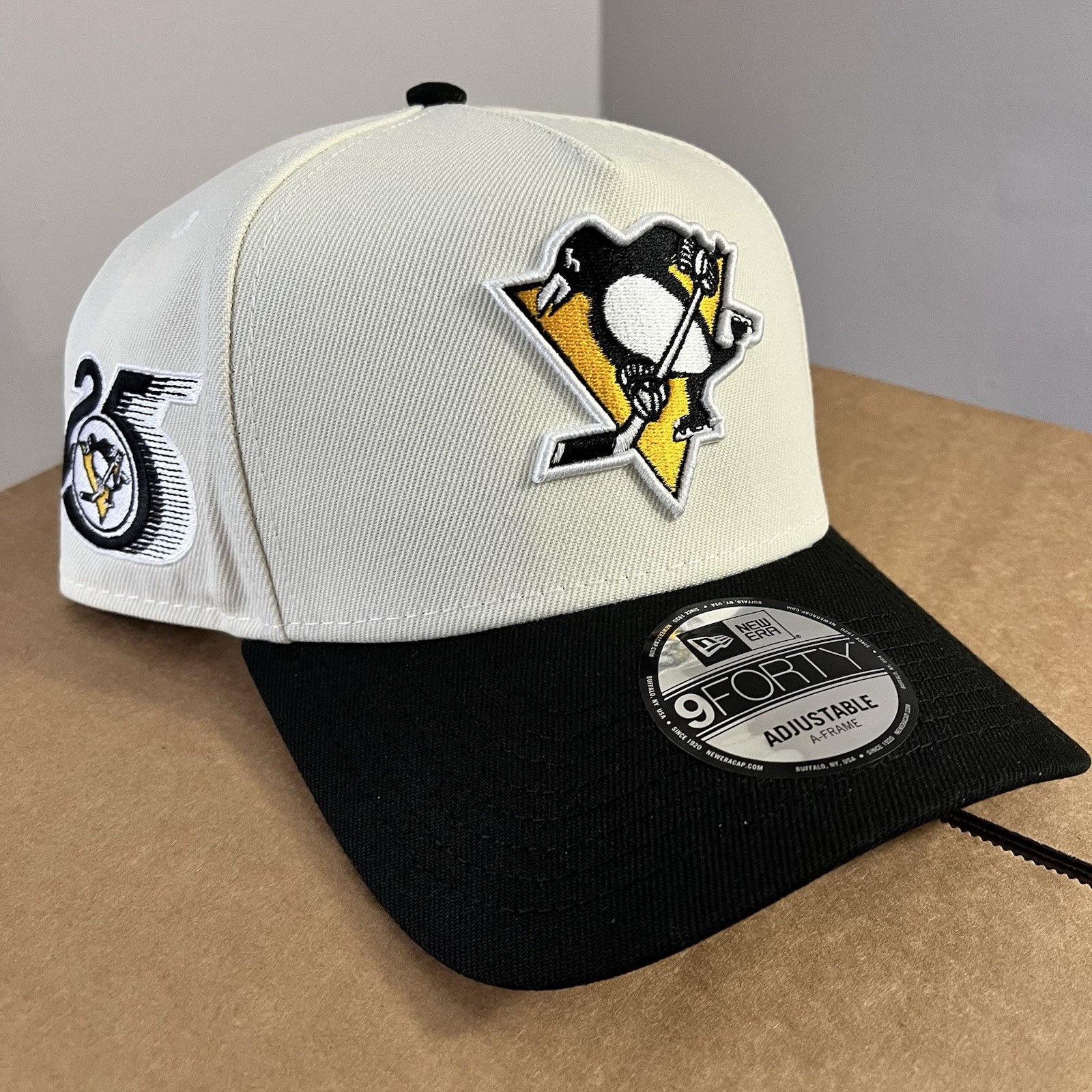 NWT Pittsburgh Penguins Snapback Hat New Era 9forty A Frame NHL Side Patch NHL