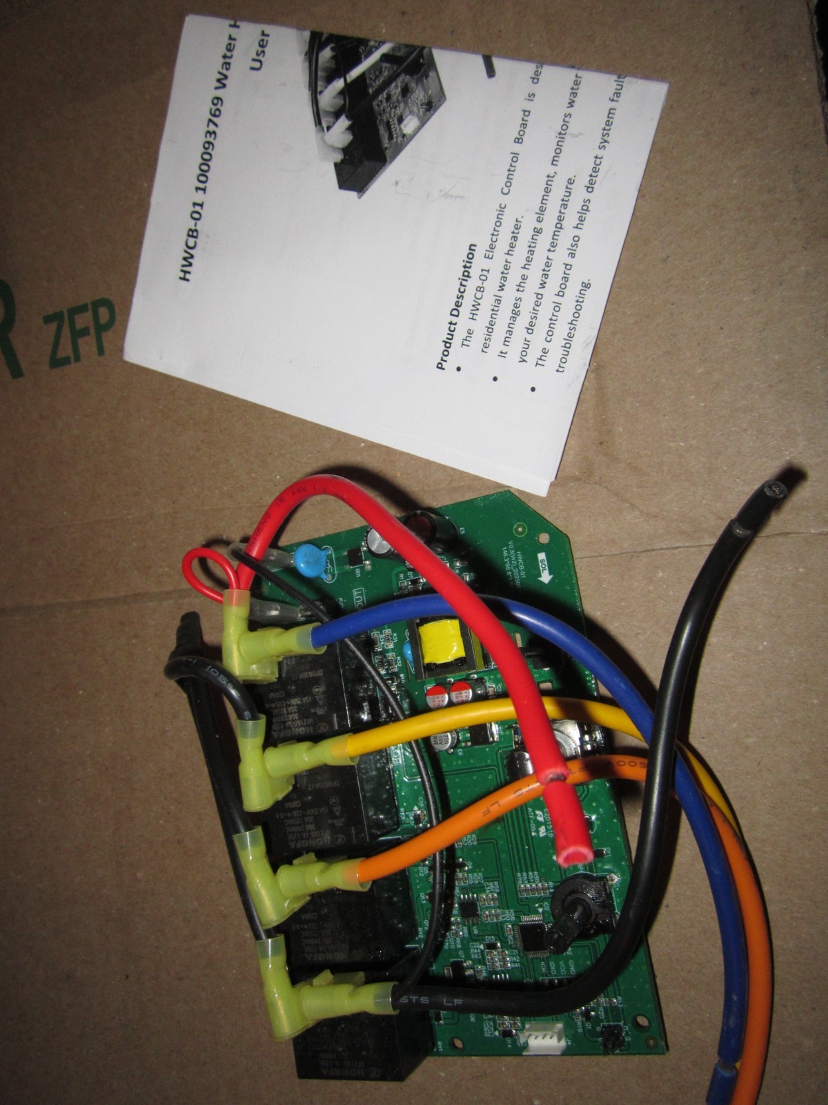 100093769 Electronic Control Board for Water Heaters, Energy-Efficient Replaceme