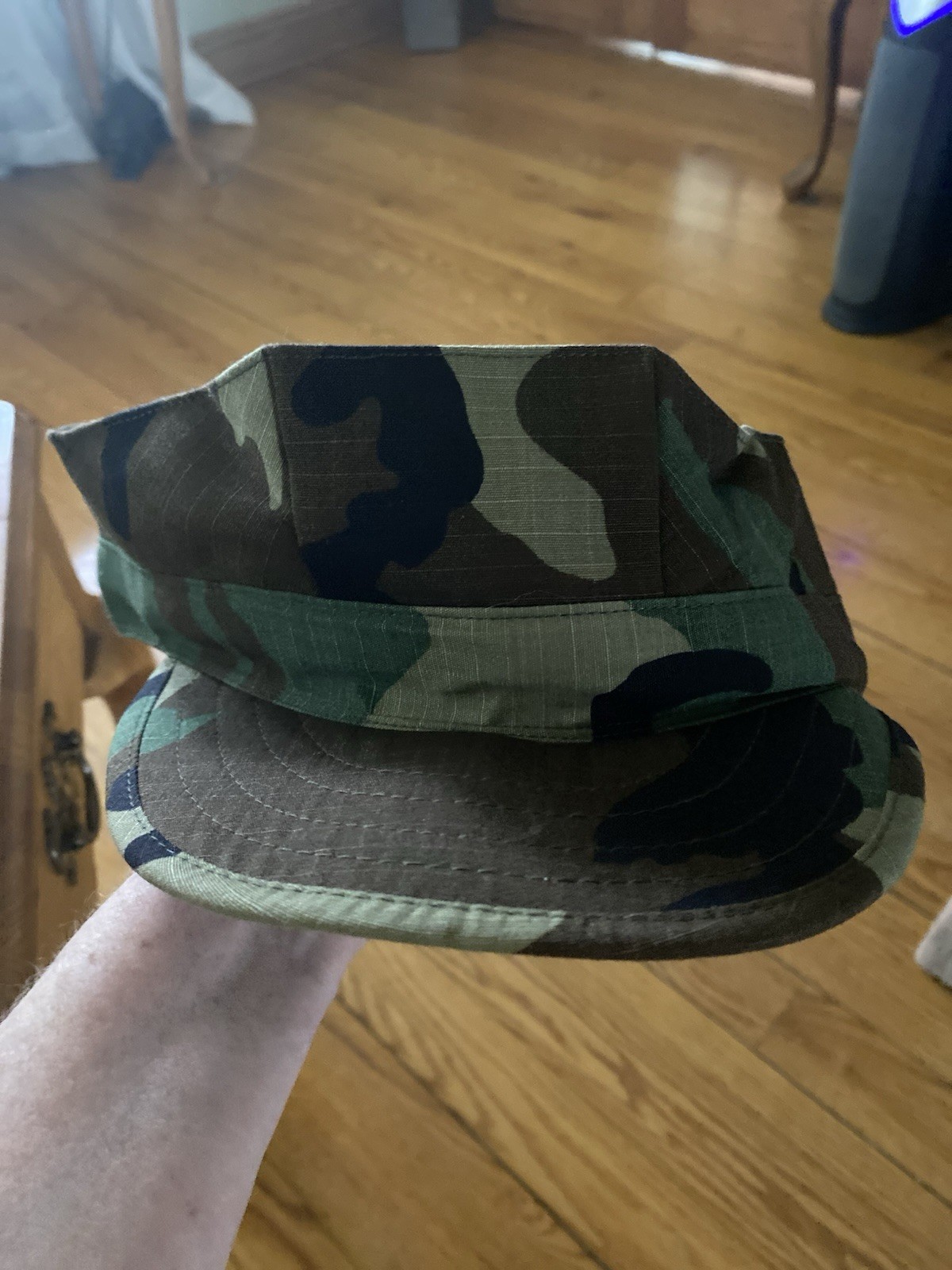 US Military Style Utility Cap Cover Ripstop Sz XL Woodland Camo by Propper , NEW