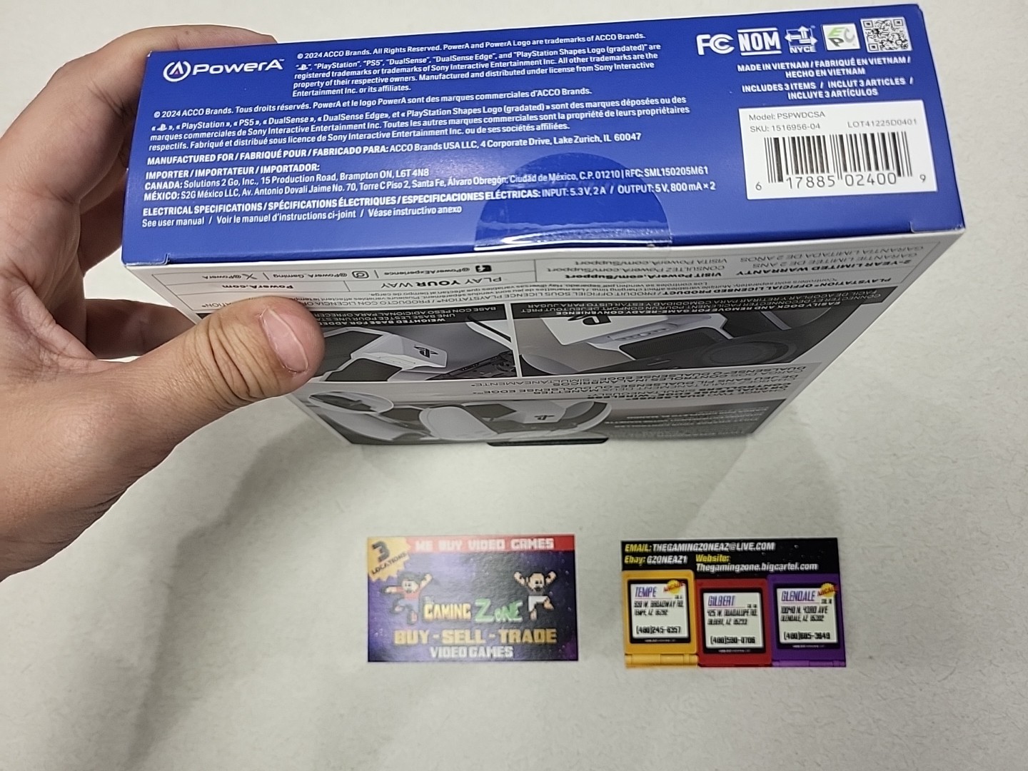 New in Box PowerA Twin Charging Station for PS5 DualSense Controllers