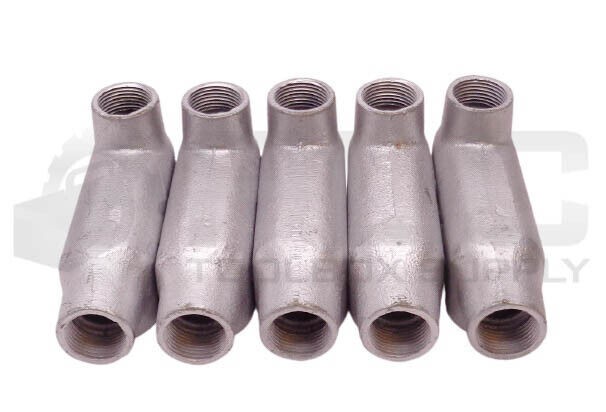 LOT OF 5 NEW O-Z GENDEY LB-75 3/4" CONDUIT BODIES TYPE LB