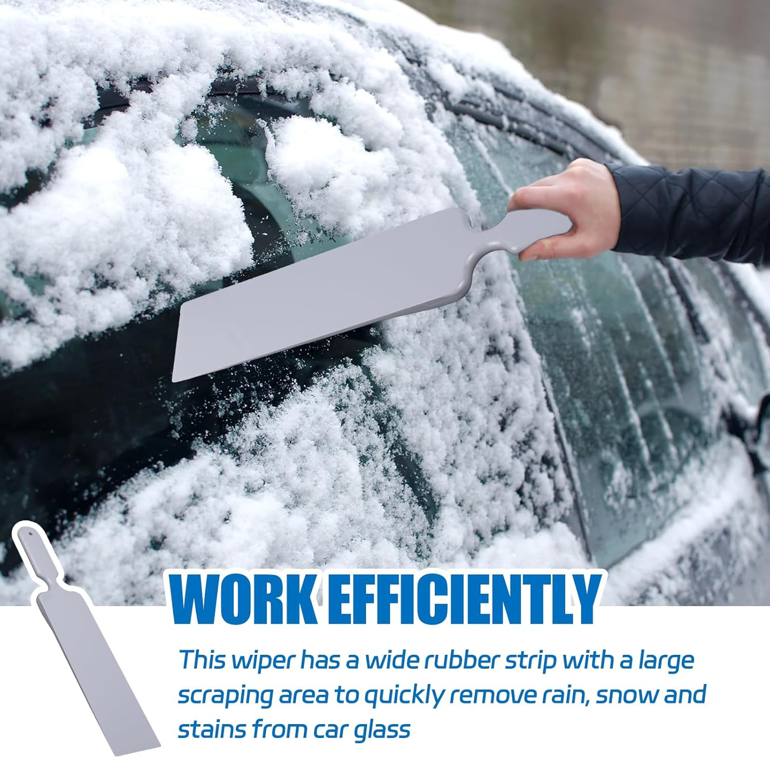 Car Bulldozer Squeegee, Long Handle Tint Tools, Scrubber Bulldozer Squeegee for