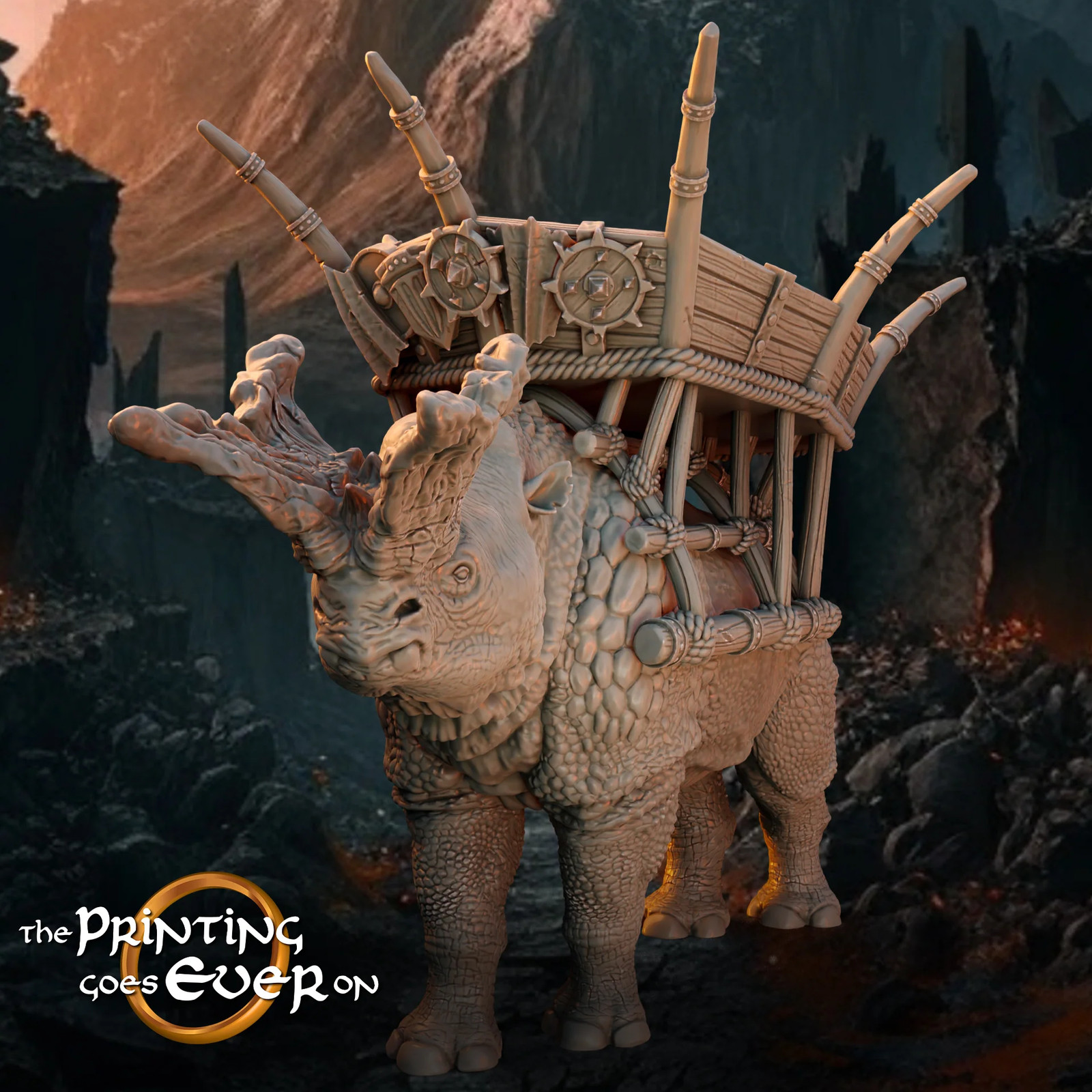 Horned Beast of Groz - C - 28-32mm Assault Orcs - Resin Tabletop Miniature