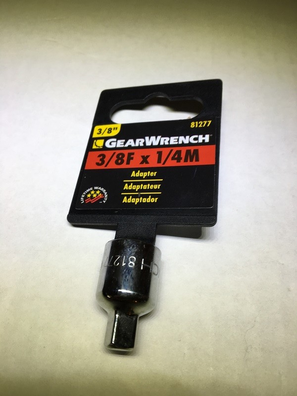 GearWrench 3/8" Drive Female - 1/4" Drive Male Adapter #81277  (LCT A9)