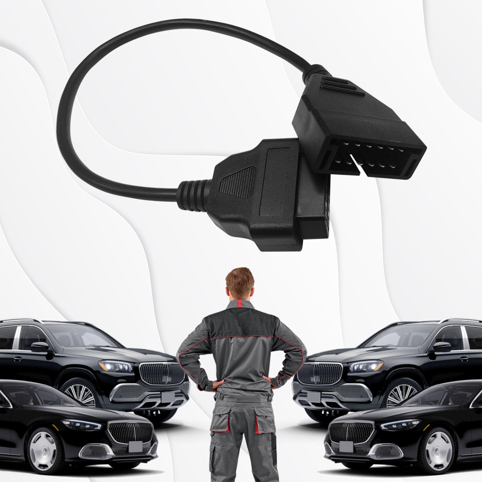 OBD1 Scanner, OBD1 to OBD2 GM Adapter, OBD 1 Scanner Cable Code Reader OBD1 1