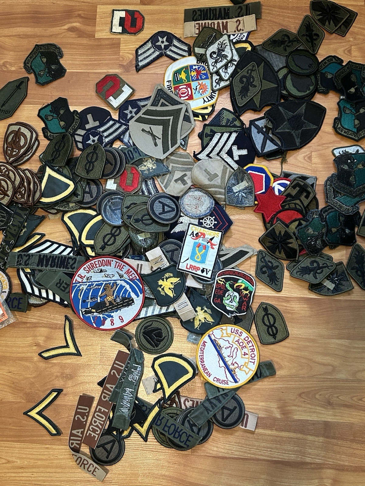 Mixed Lot of 249 Military Patches-Mostly -NOS  (b4)
