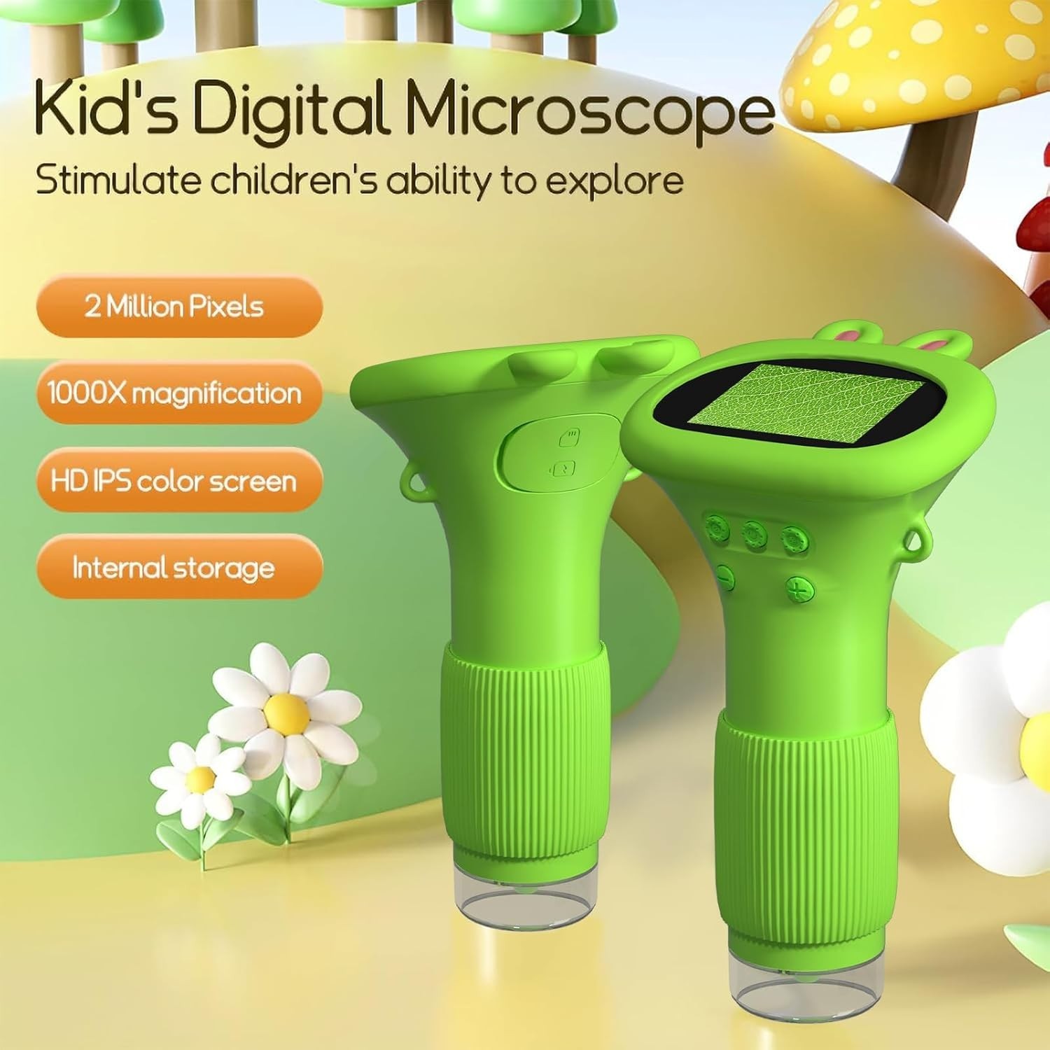 Kids Microscope Pocket Microscope -1000X Portable Microscope for Kid | Photo ...