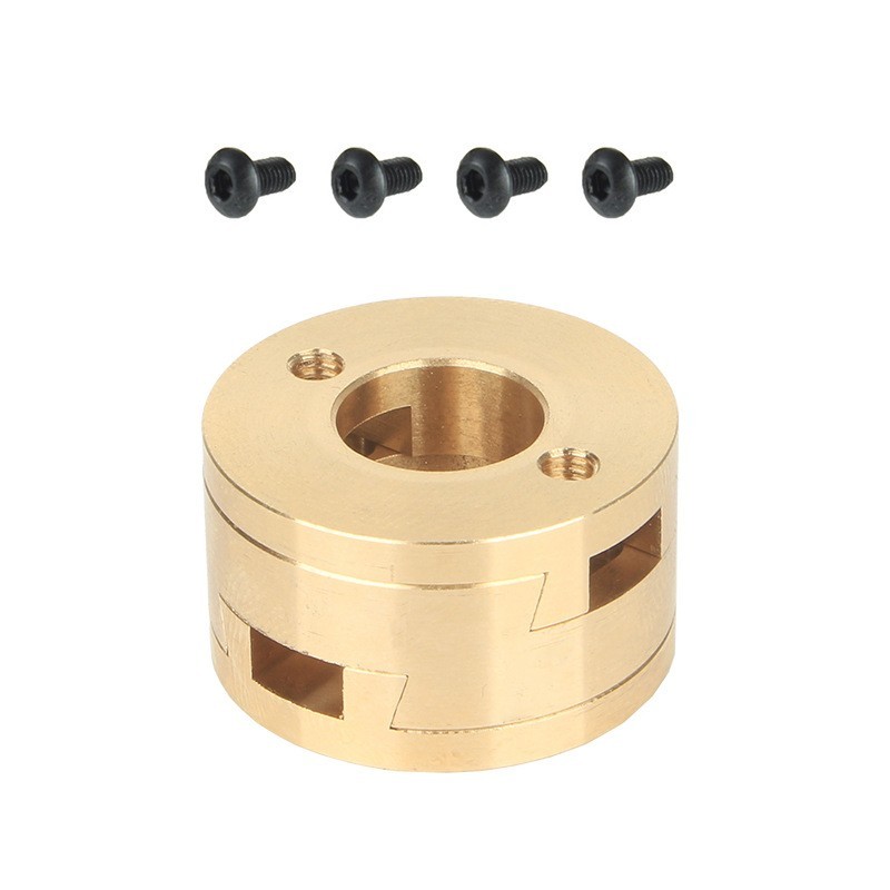 Z Brass Coupling for 3D Printer For STABILIZER for t8 Screw with Threaded Hole