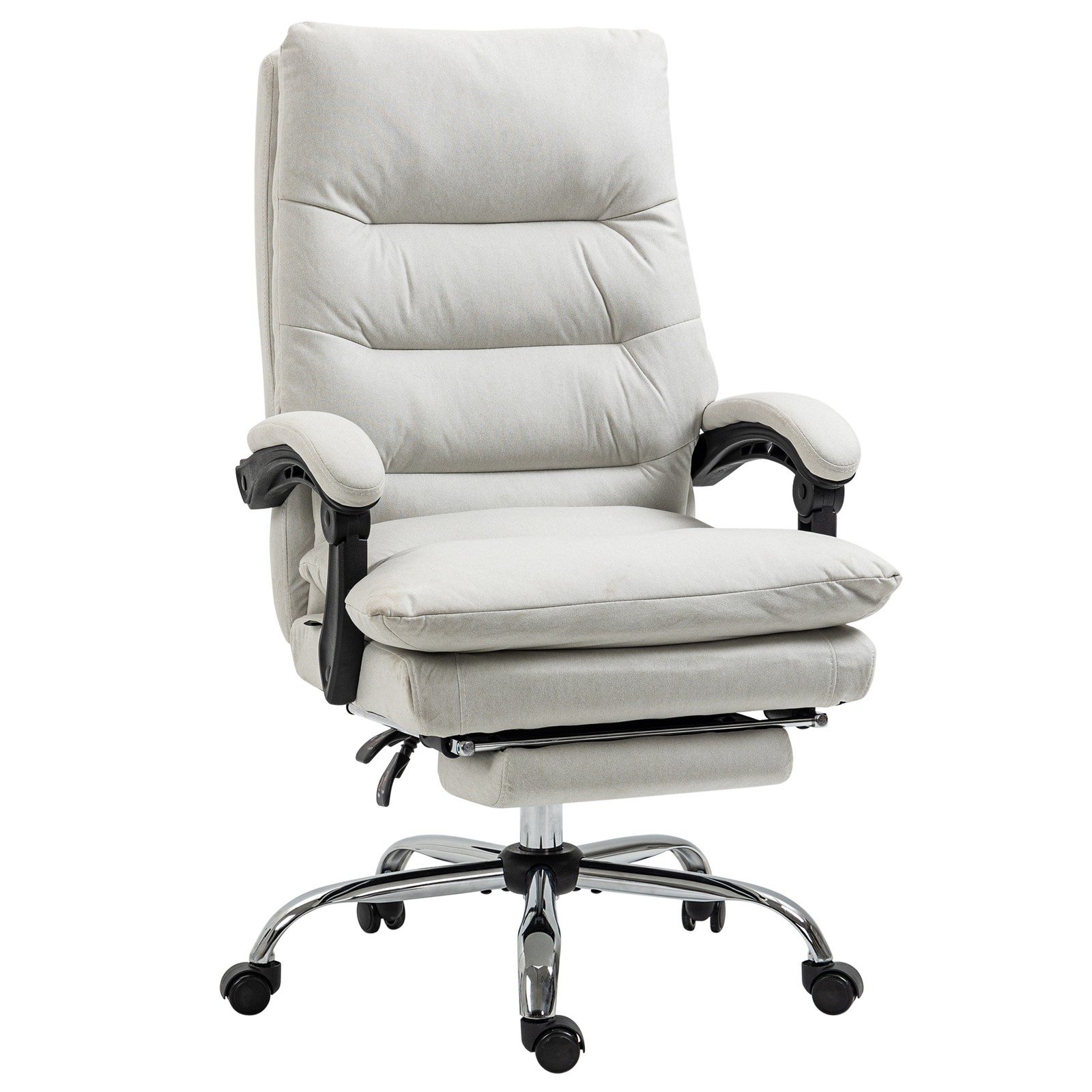 Vinsetto Microfibre Vibration Massage Office Chair with Heat, Reclining