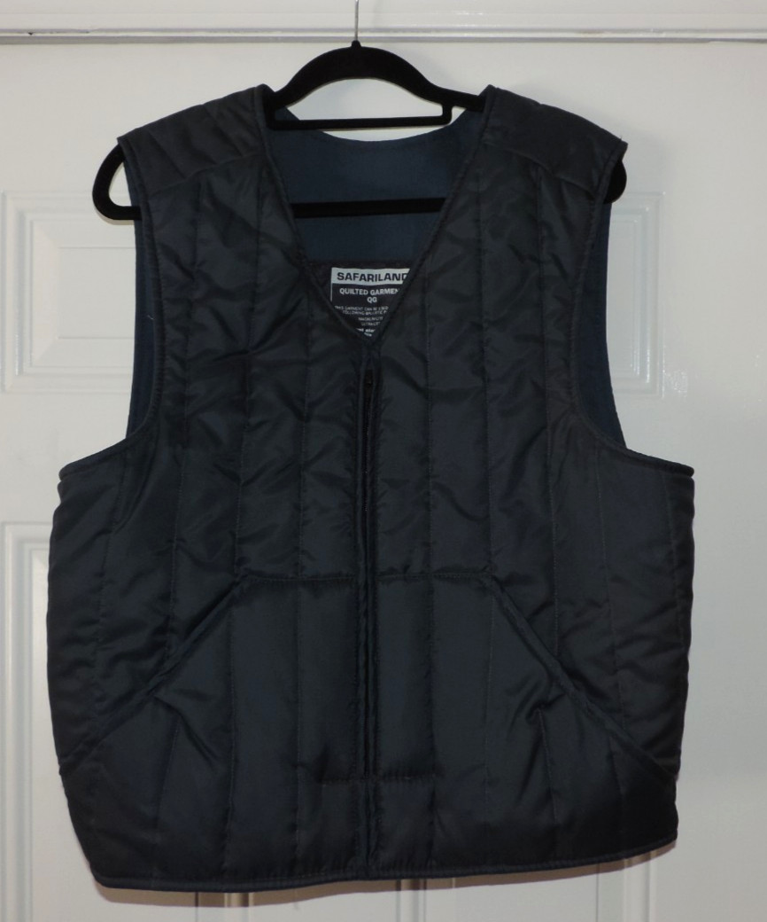 XL Men's Safariland Quilted Garment QG Body Armor Vest w/ 1 Ballistic Panel