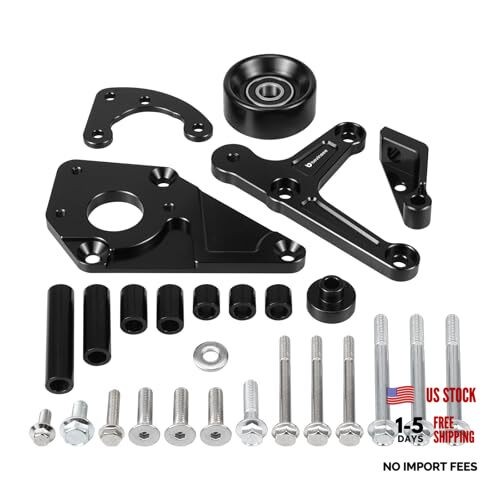 Low Mount Alternator and Power Steering Bracket Kit Compatible with LS1