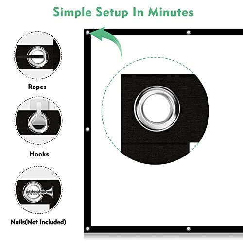Projector Screen 4K Movie Projector Screen 16:9 HD Foldable and 100 inch