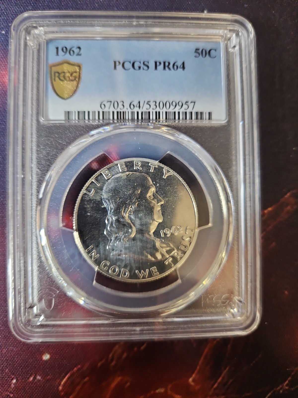 1962 Ben Franklin Half Dollar PCGS Graded PR64