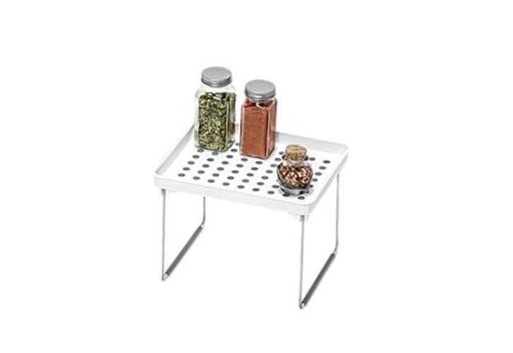 Small Stacking Shelf, Organizer for Spices, Make-Up, Bottles & Jars,