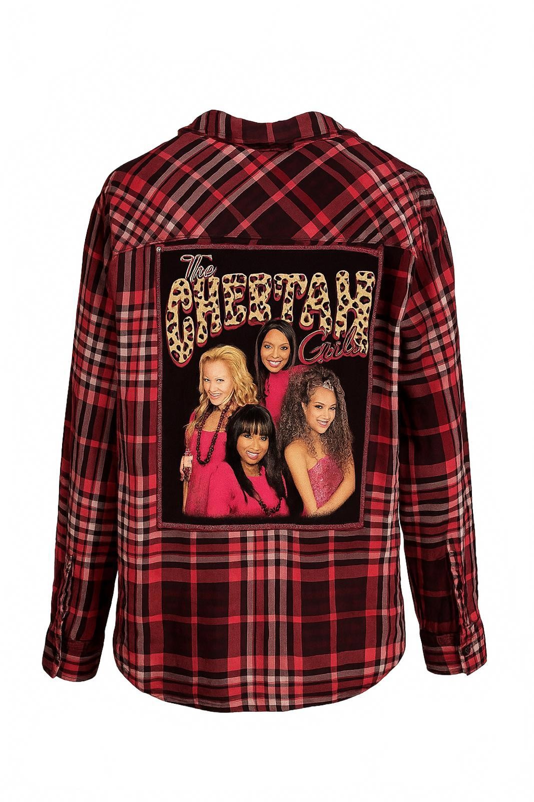April 25th Flannels Cheetah Girls Upcycled Plaid Flannel | AVA & VIV | Unisex