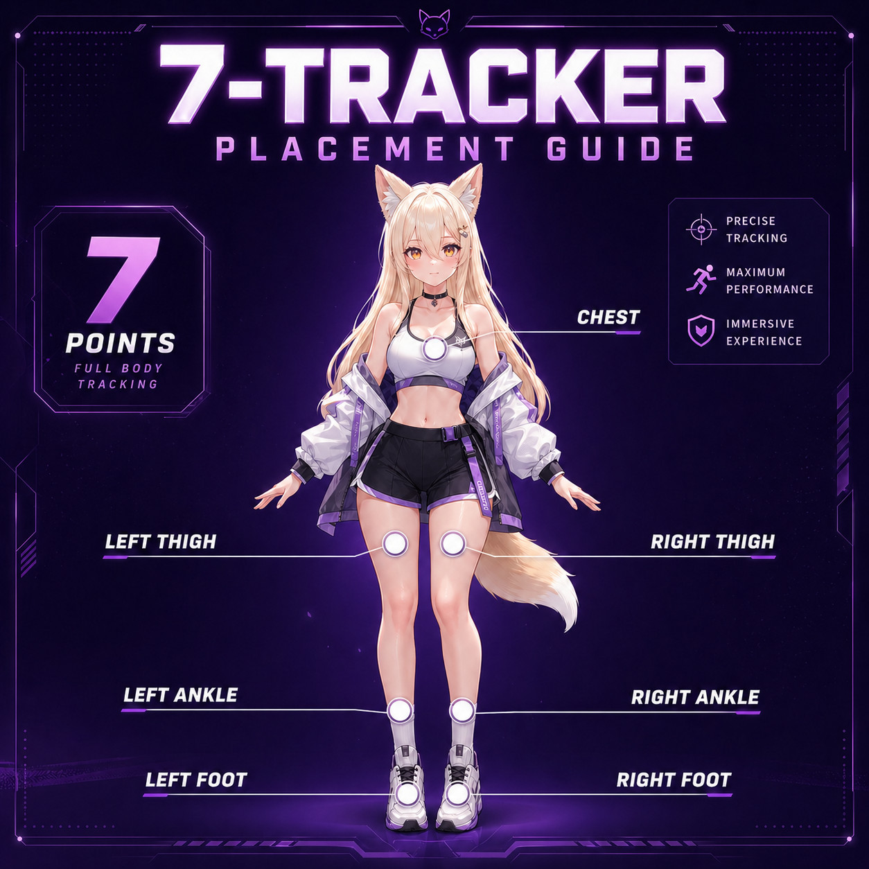 SlimeVR Compatible Full Body Tracking FBT VRCHAT VR 7 Trackers LSM6DSV VIVE HTC