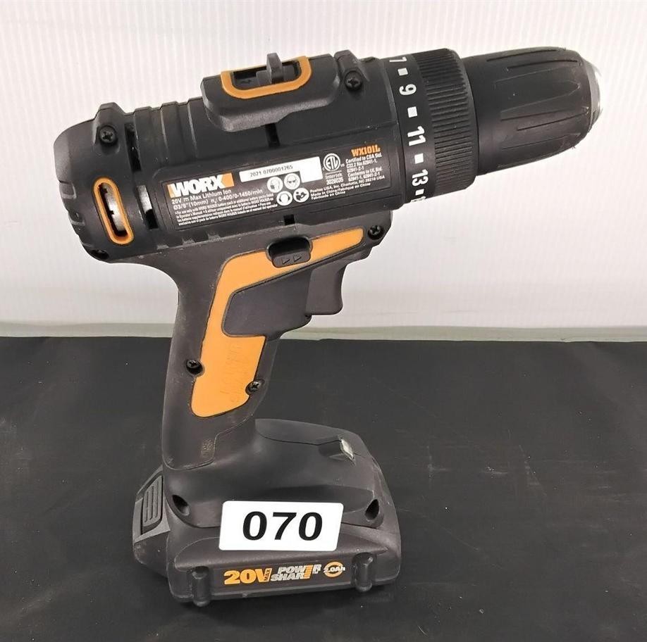 WORX WX101L Cordless Drill Driver with Battery 20V