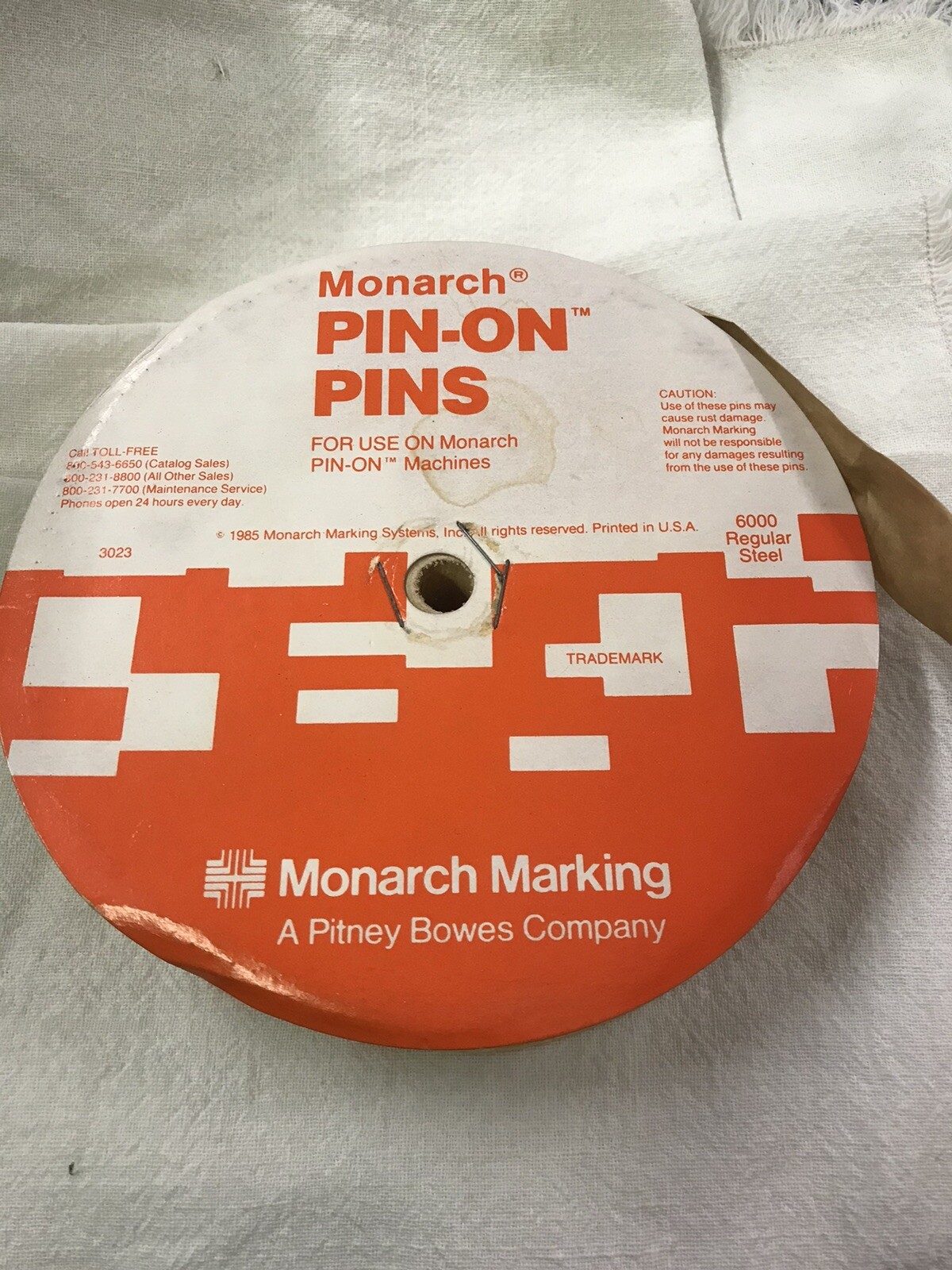 Monarch Pin-On Pins~For Monarch Pin-On Machines~6000 Reg Steel PIns 3023
