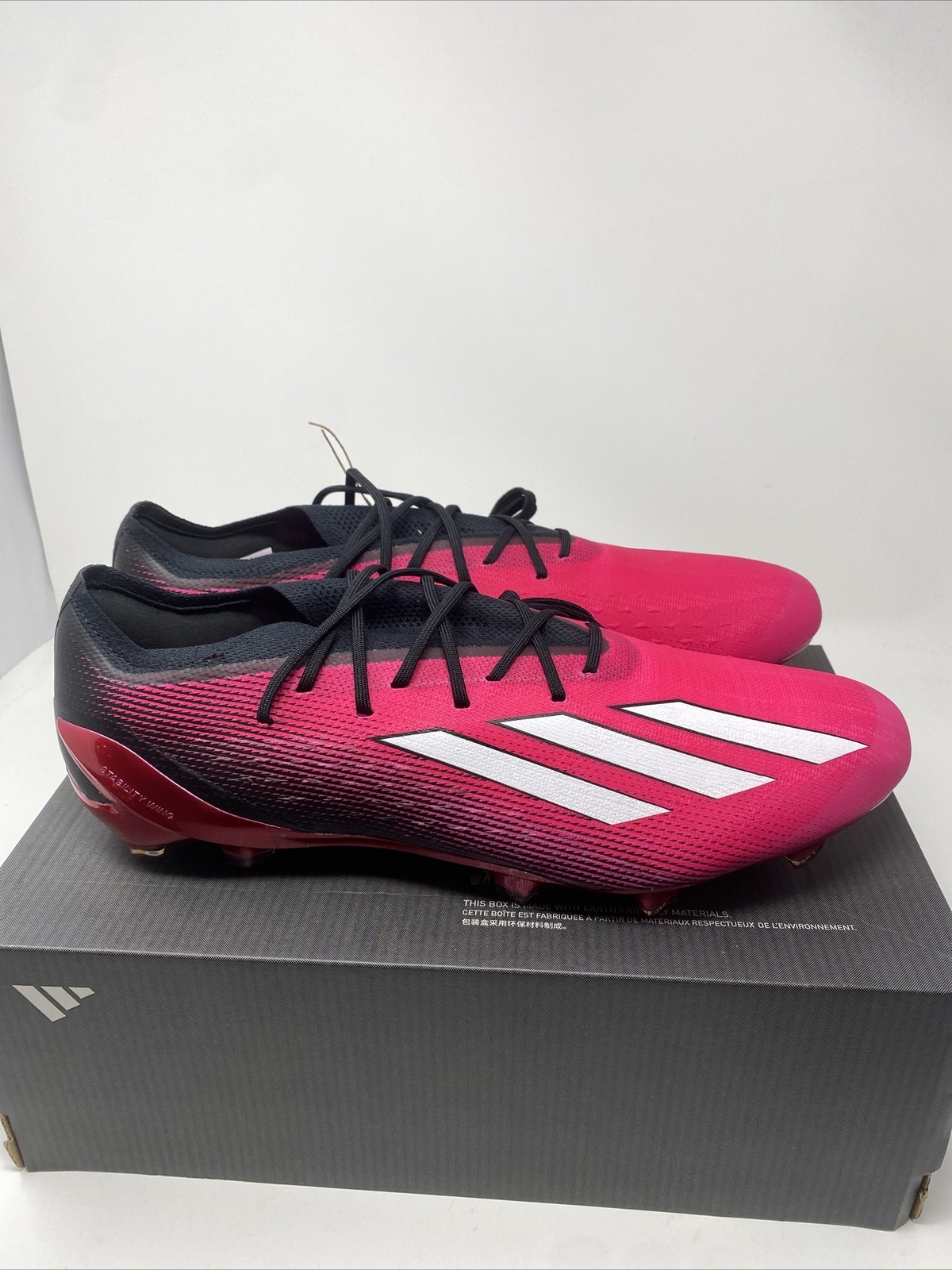 Adidas X SpeedPortal .1 FG Shock Pink/Black Mens Size 13 Soccer Cleats New