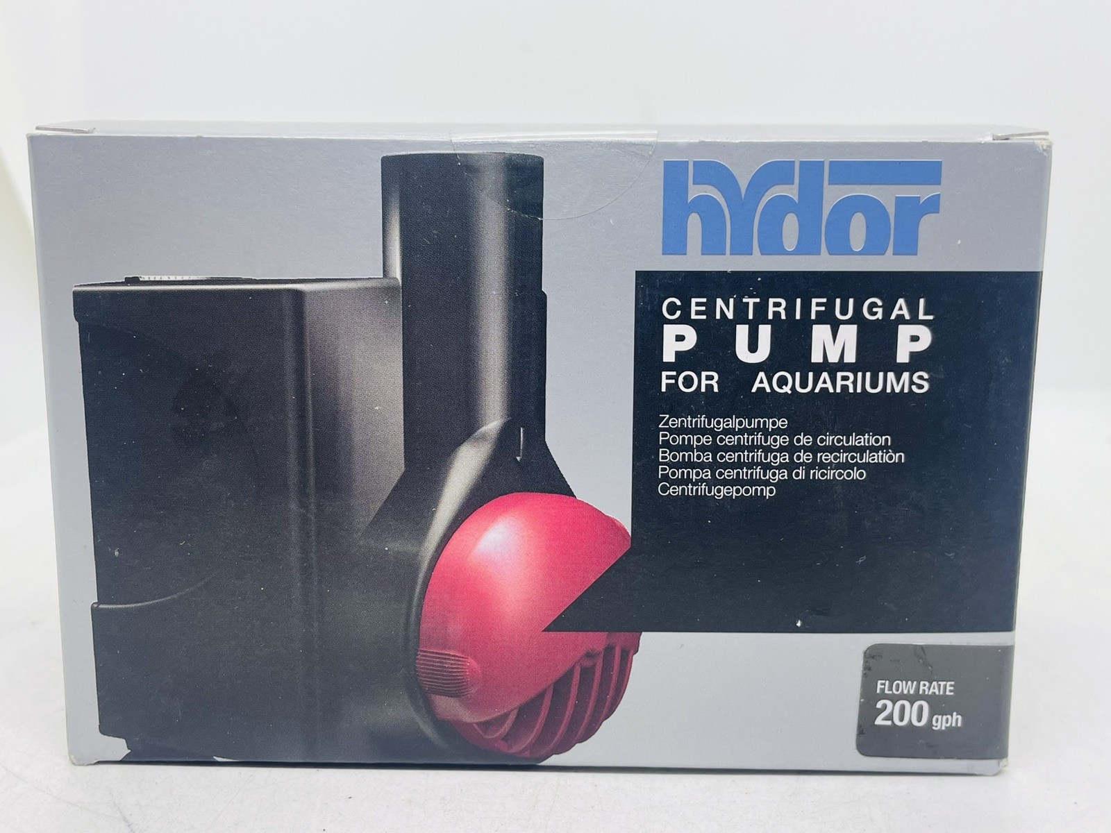 Hydor Pico Centrifugal Aquarium Fish Pump, Black, 200-gph