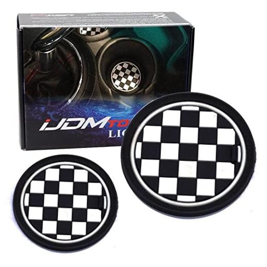 Black/White 73mm Checker Pattern Style Silicone Insert Mats Compatible with