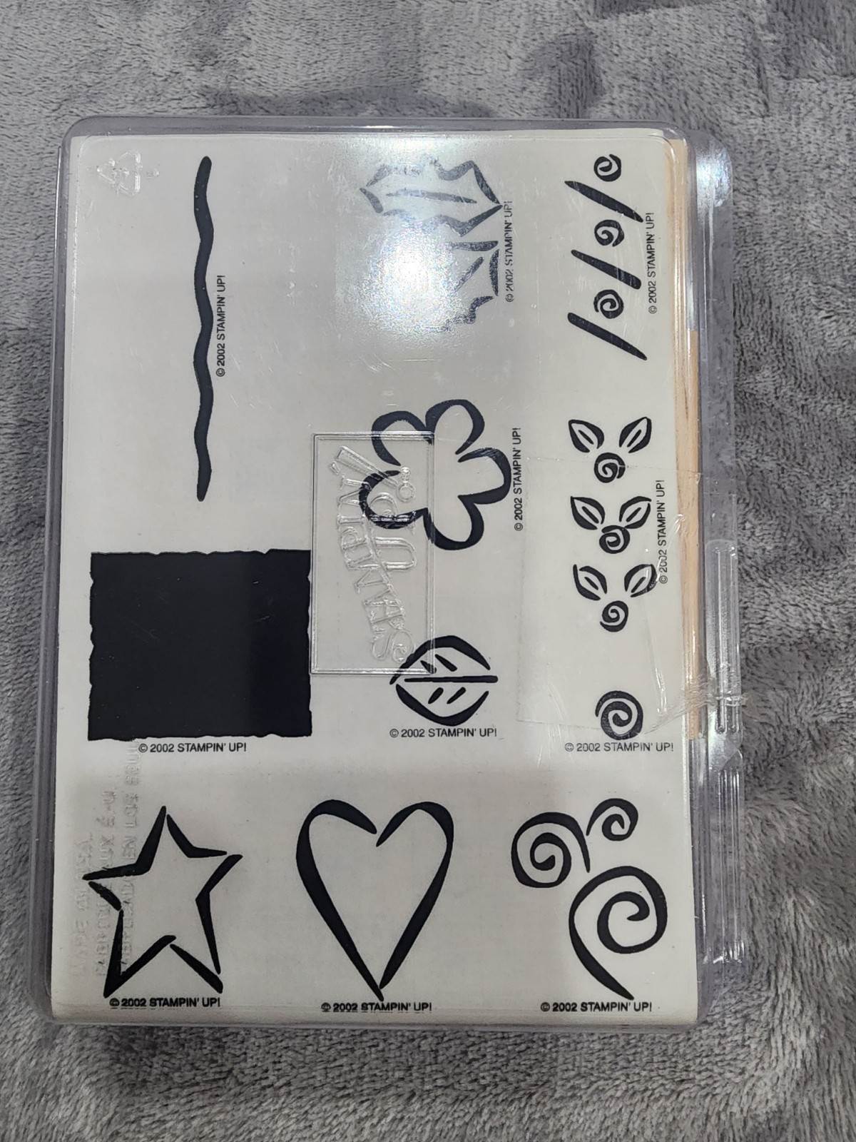 Bold Basics 10 Pc - 2002 Stampin’ Up Wooden Stamp Set