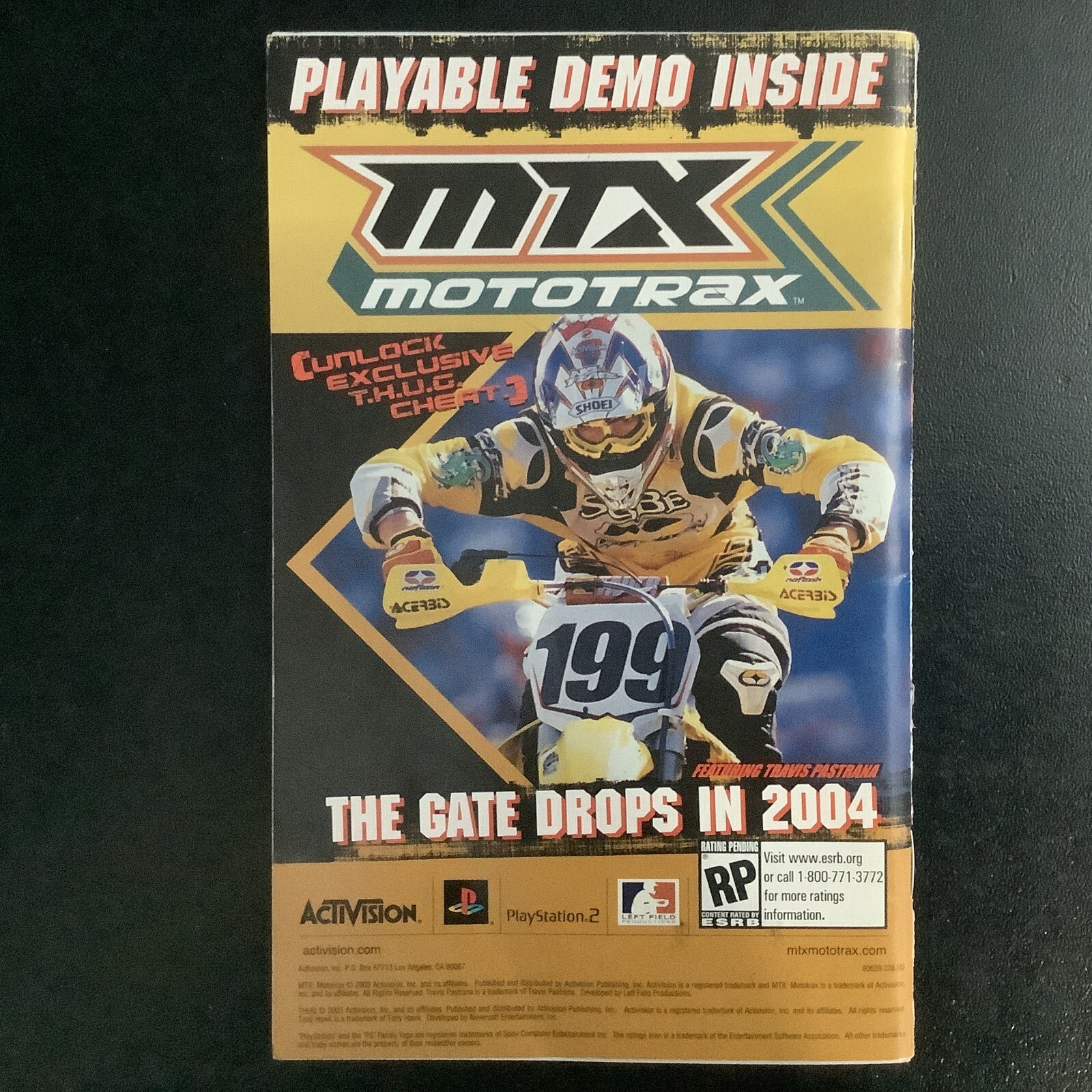 Tony Hawk's Underground PS2 PlayStation 2 Instruction Manual Only