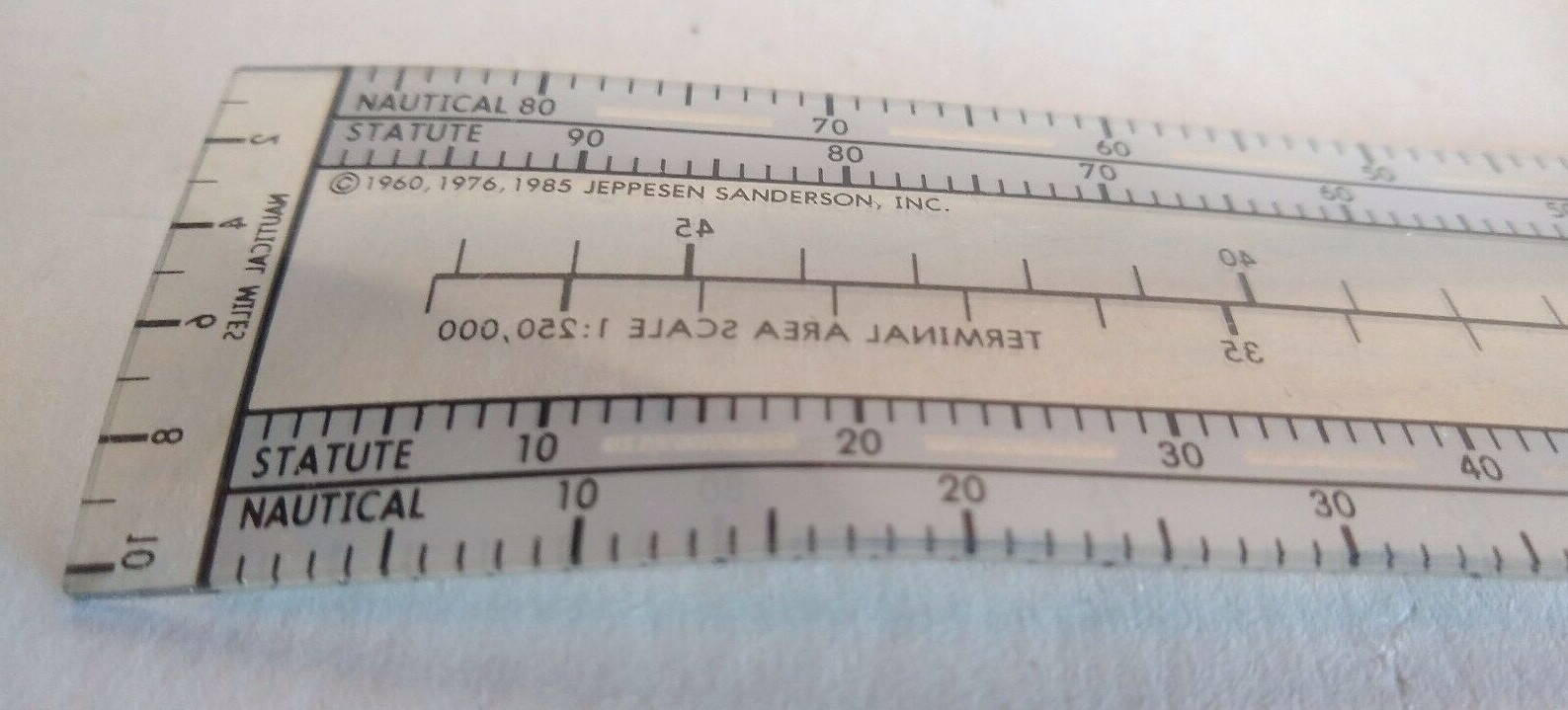 PN-1 Navigation Plotter & Navigation Ruler Cruising Altitude Aviation Jeppesen