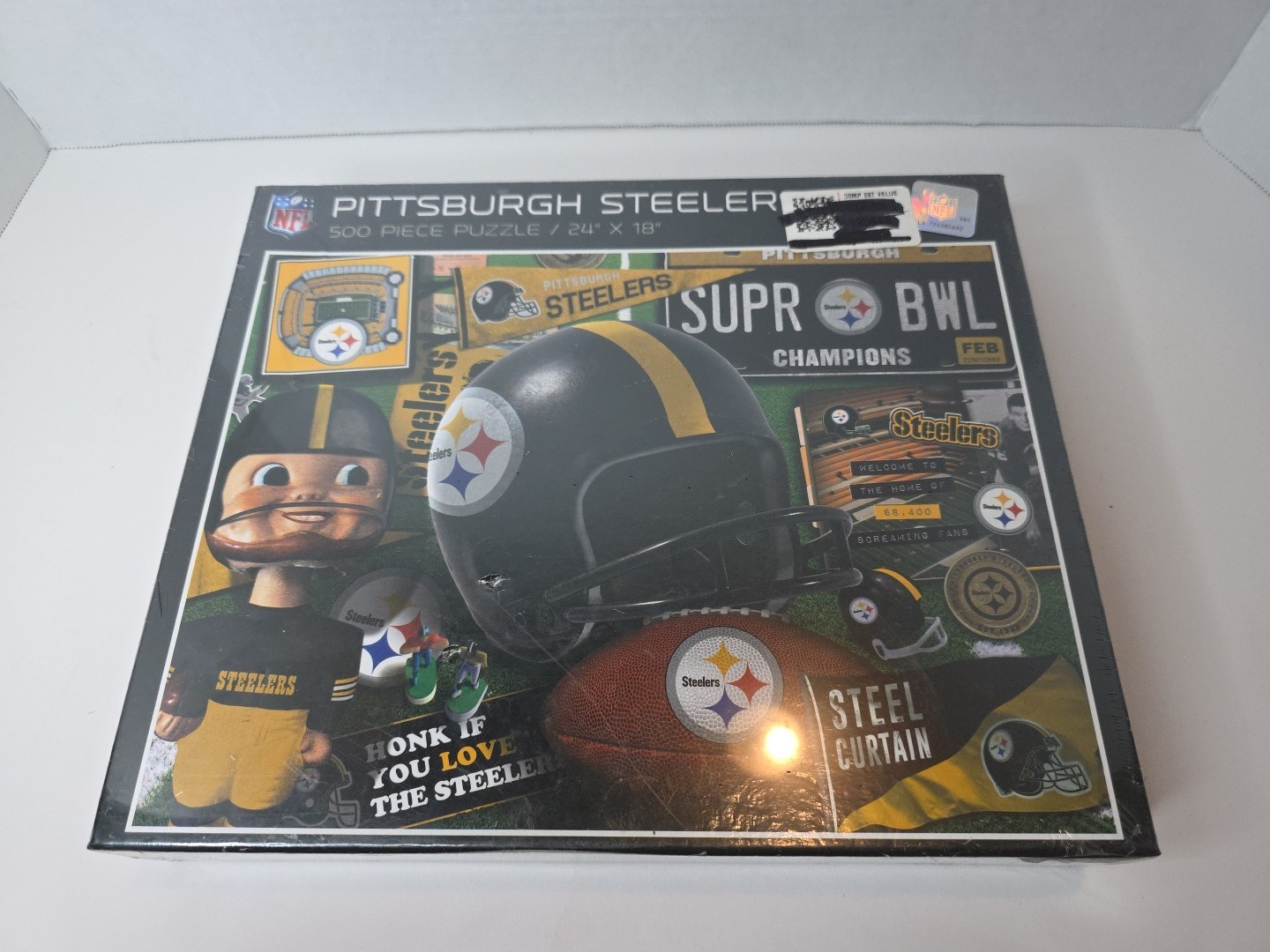 NFL Pittsburgh Steelers Retro Puzzle Jigsaw Puzzle Football 500 Piece New Sealed