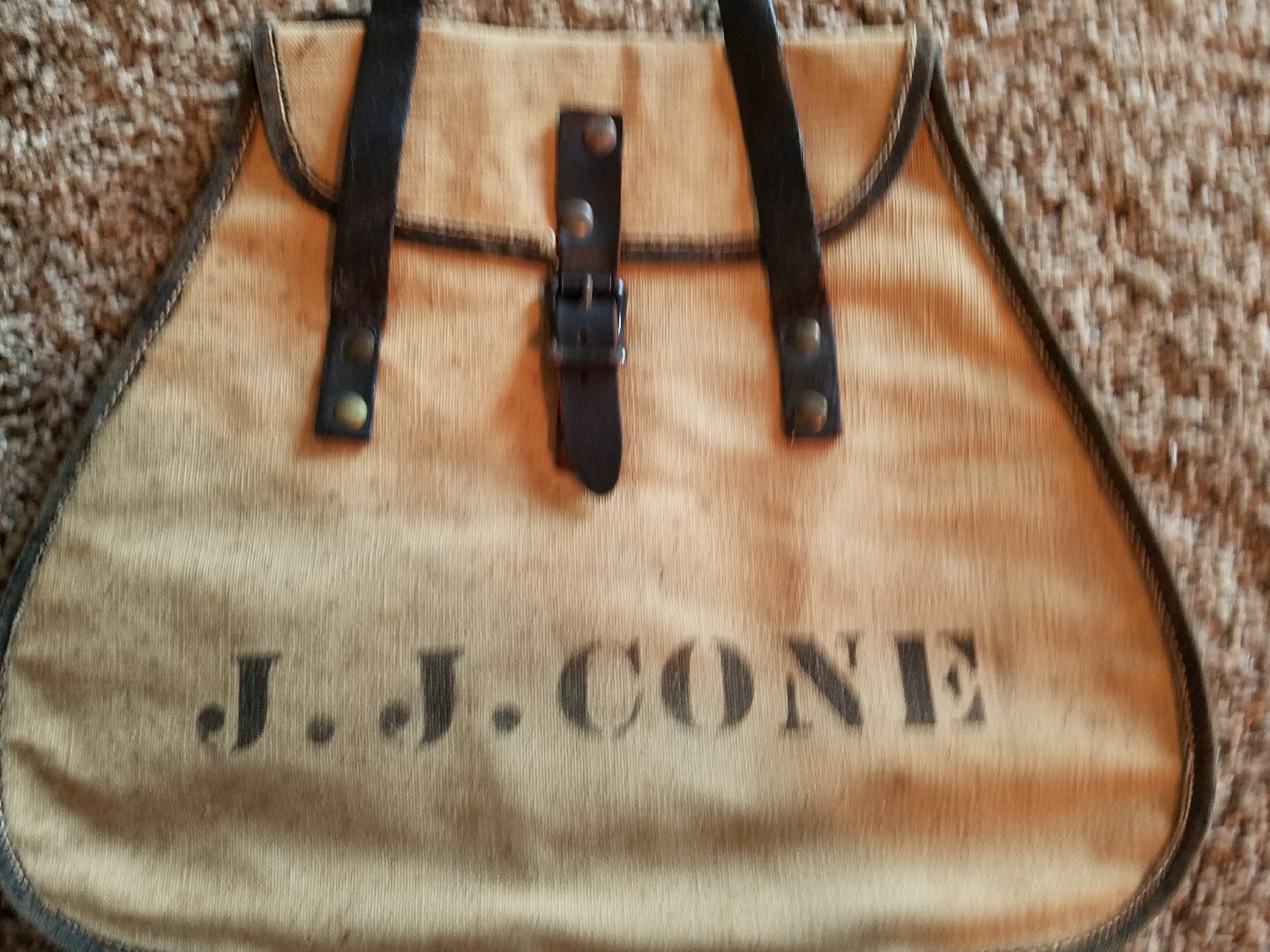 J. J. Cone ~ Vintage ~ Canvas Pouch