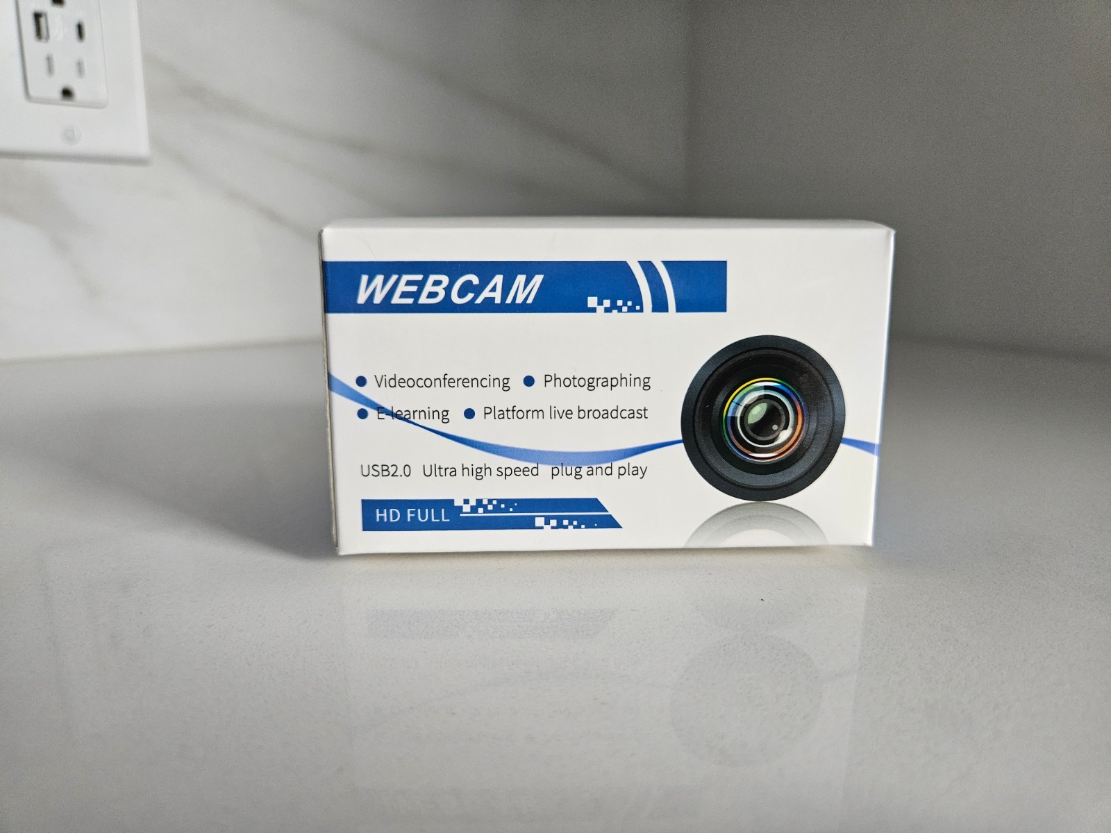Full HD USB Webcam - Plug & Play, Great for Video Calls!