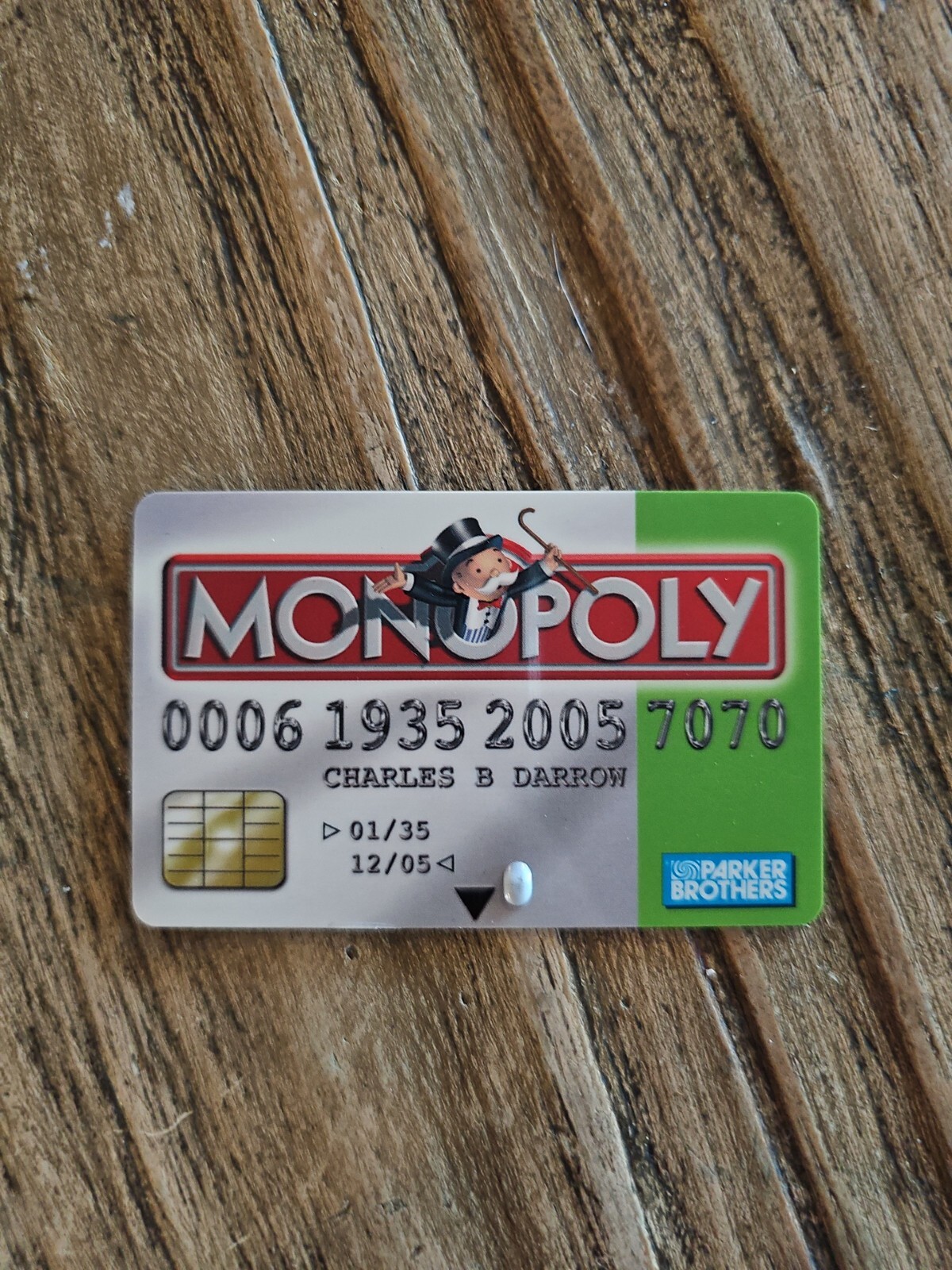 Monopoly AUSTRALIAN Here & Now Electronic EDITION - Replacement GREEN Bank Card