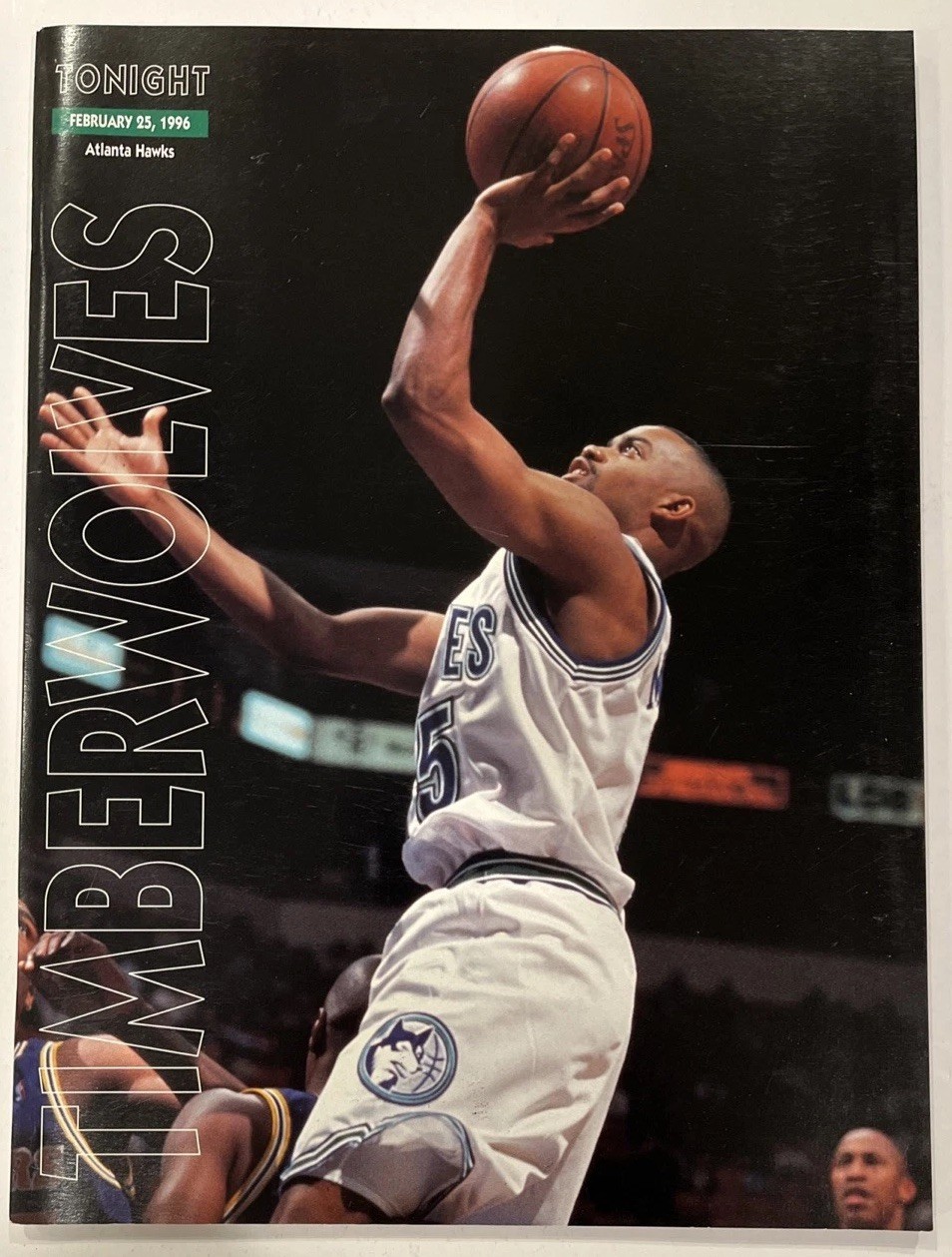 Minnesota Timberwolves Vs Atlanta Hawks NBA Program Feb 25, 1996 (G3)